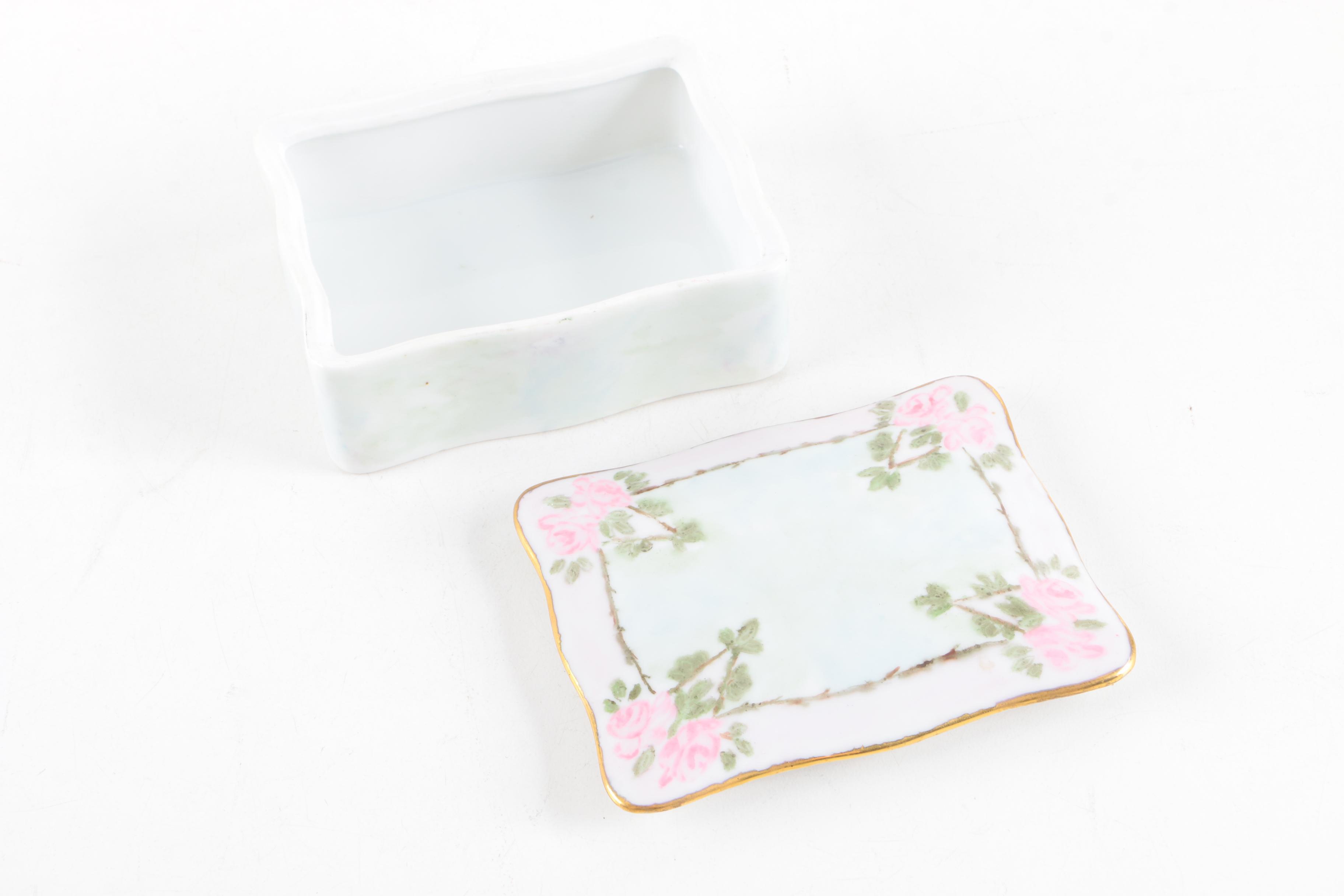 Vintage Porcelain Trinket Boxes