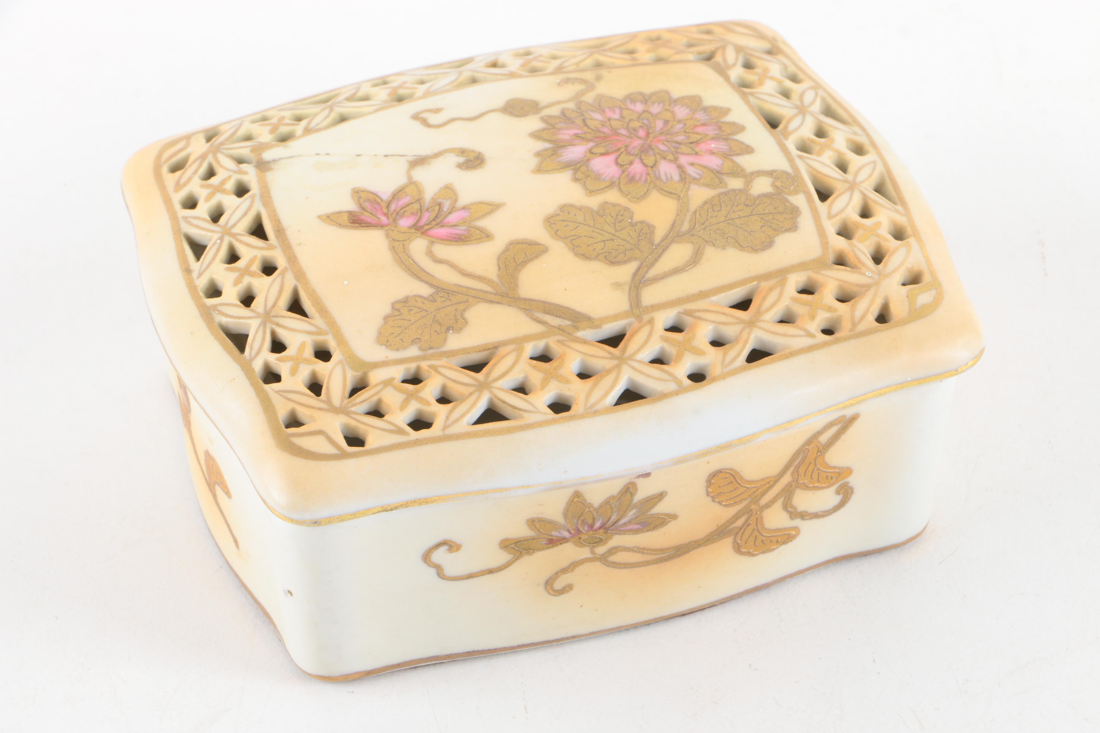 Vintage Porcelain Trinket Boxes