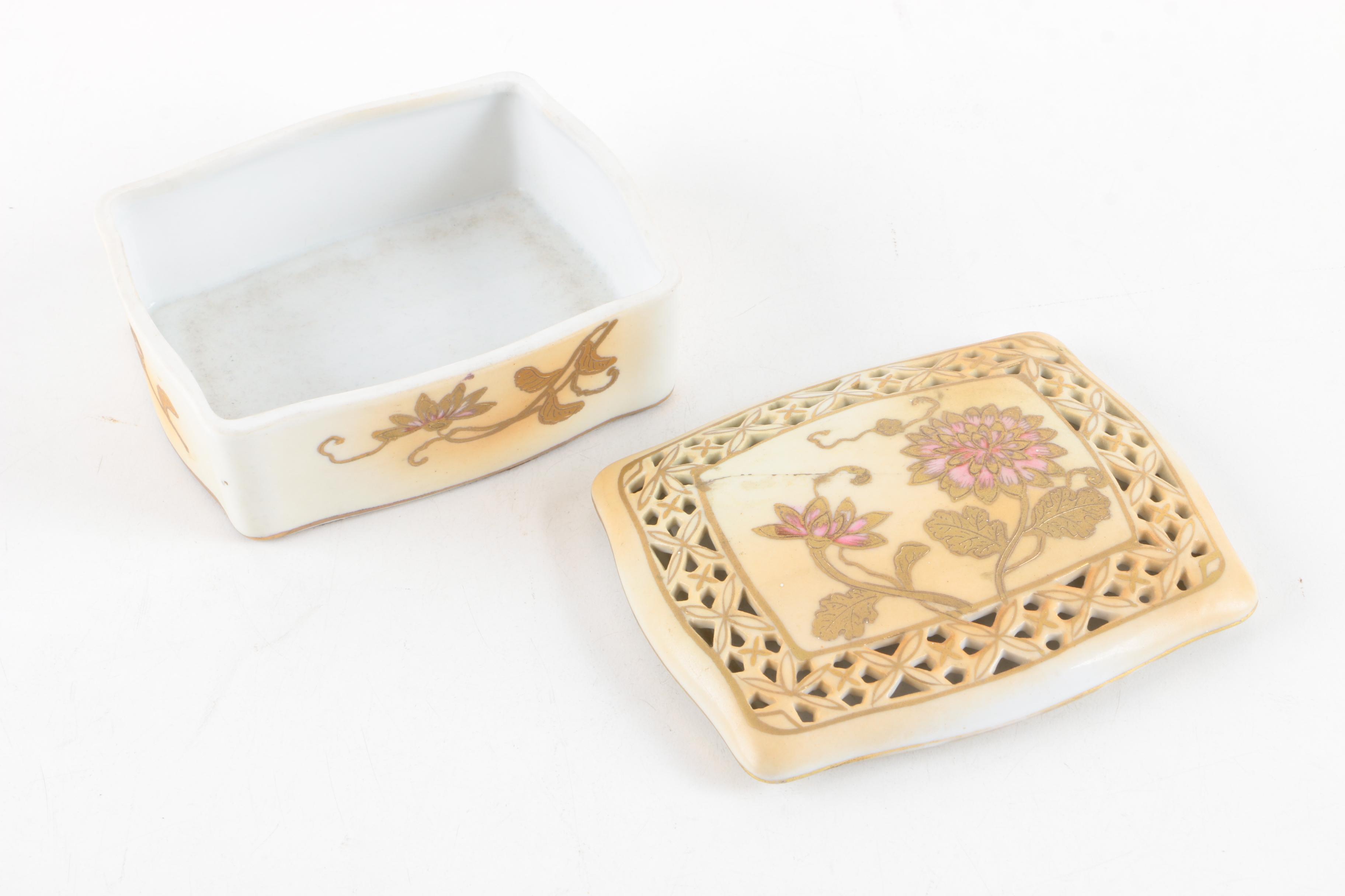 Vintage Porcelain Trinket Boxes