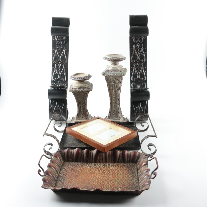 Pillar Candle Holders, Wall Sconces, Trays