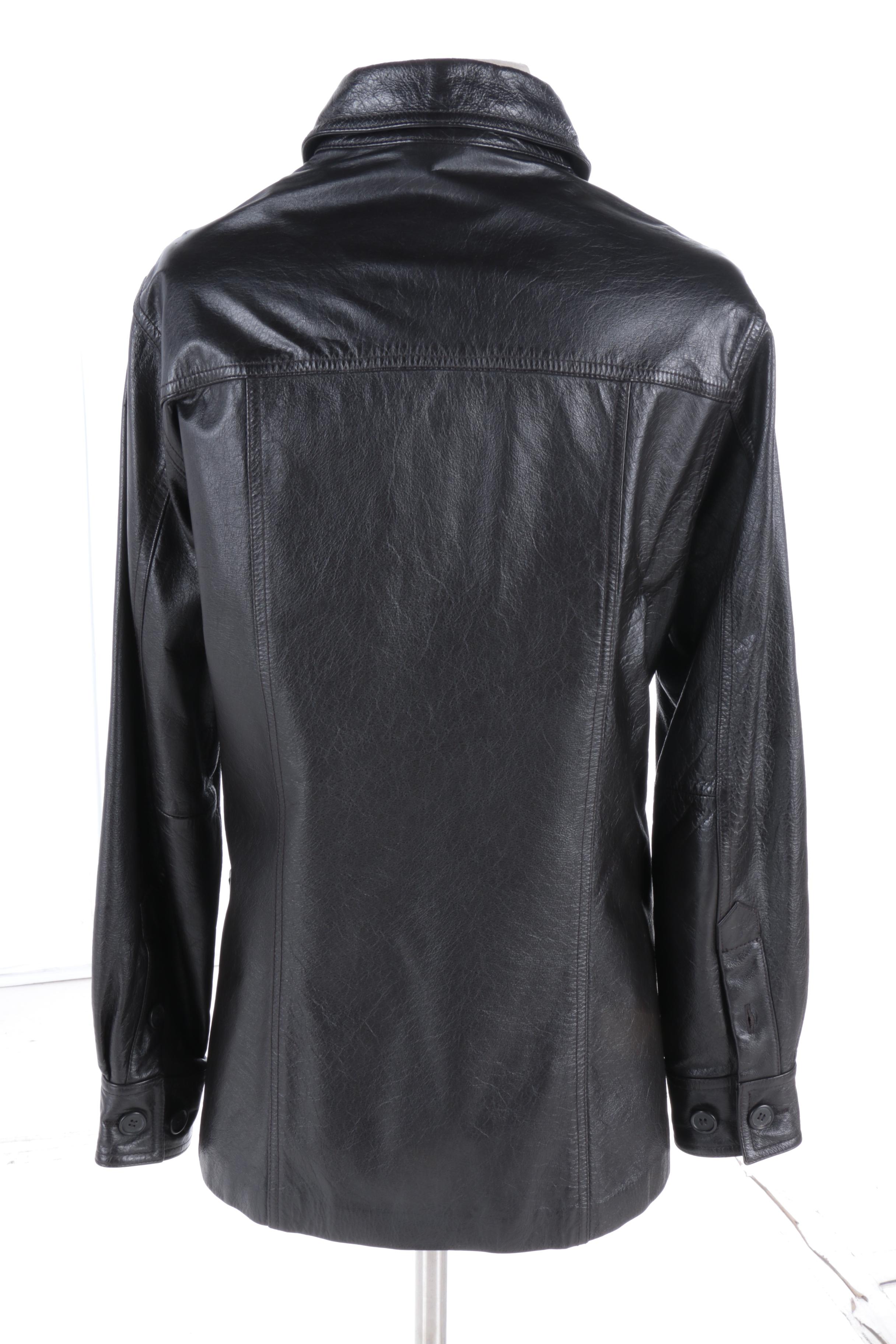 Virginia Slims Wear Black Leather Jacket