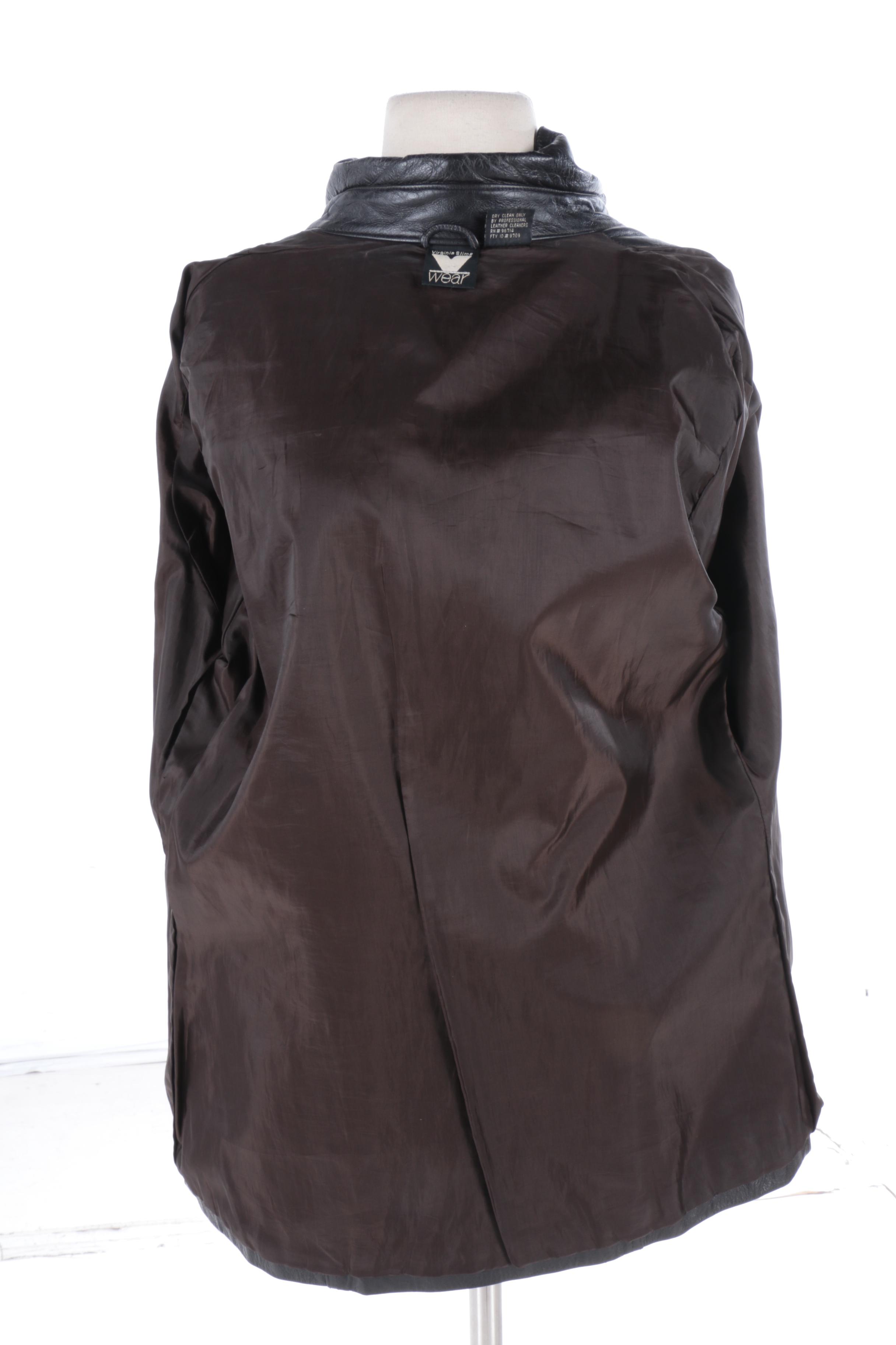 Virginia Slims Wear Black Leather Jacket