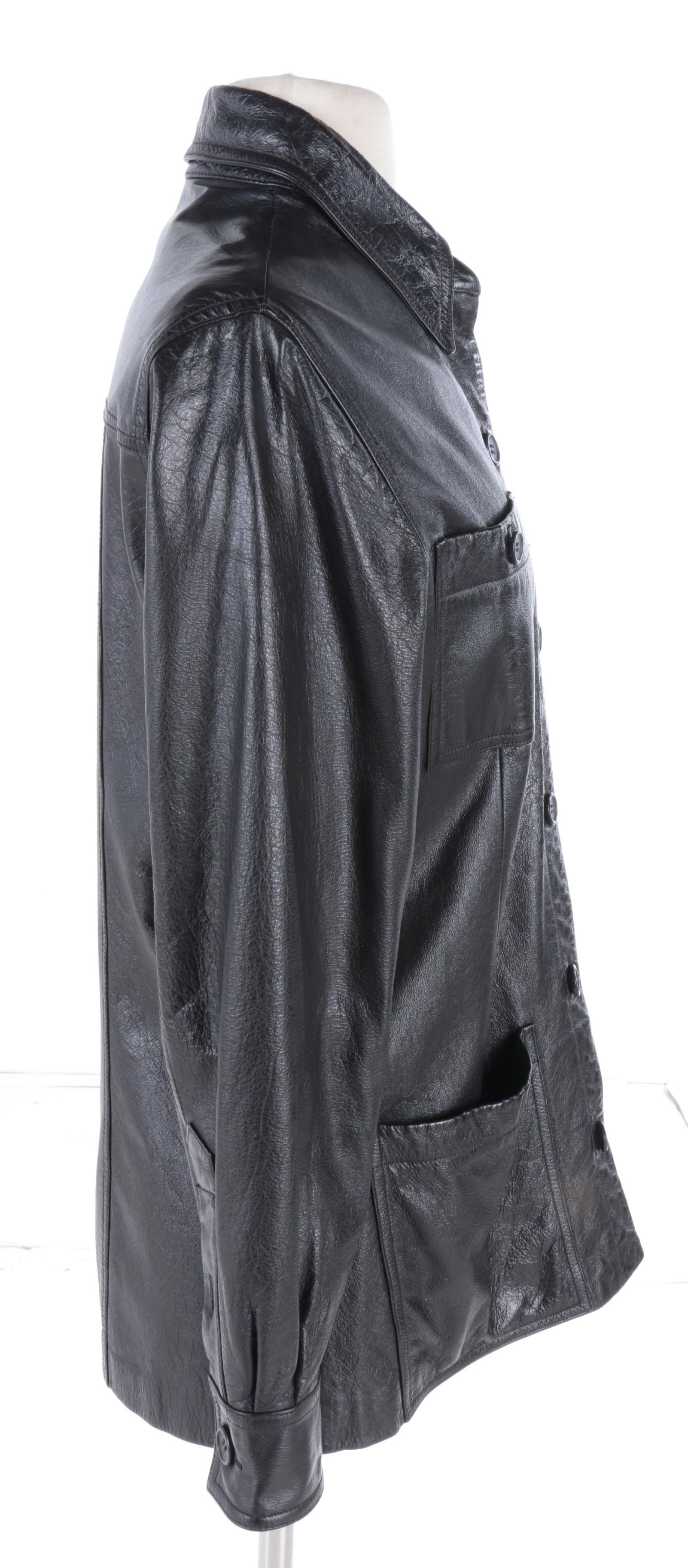 Virginia Slims Wear Black Leather Jacket