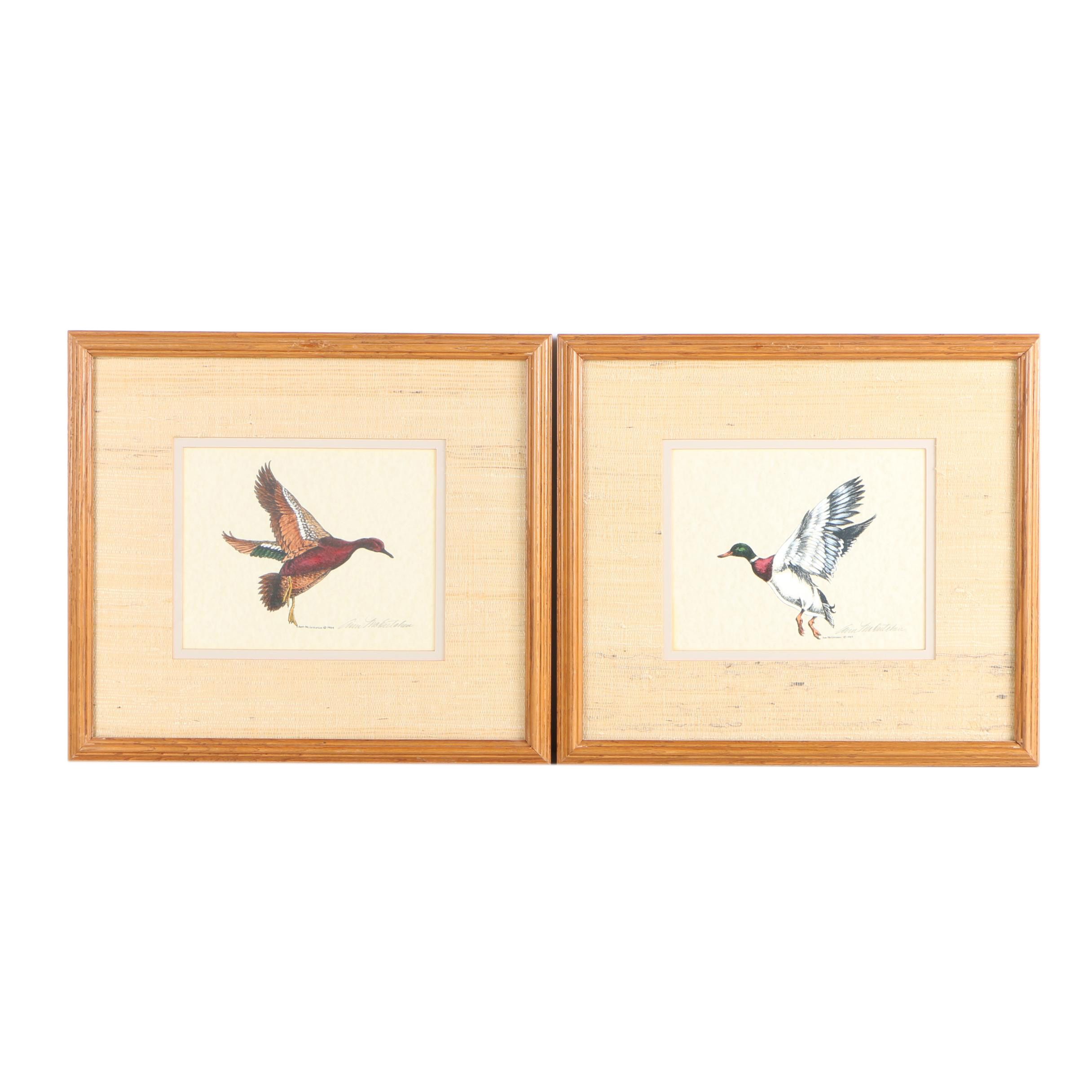 Ann McCutchen Hand-Colored Lithographs