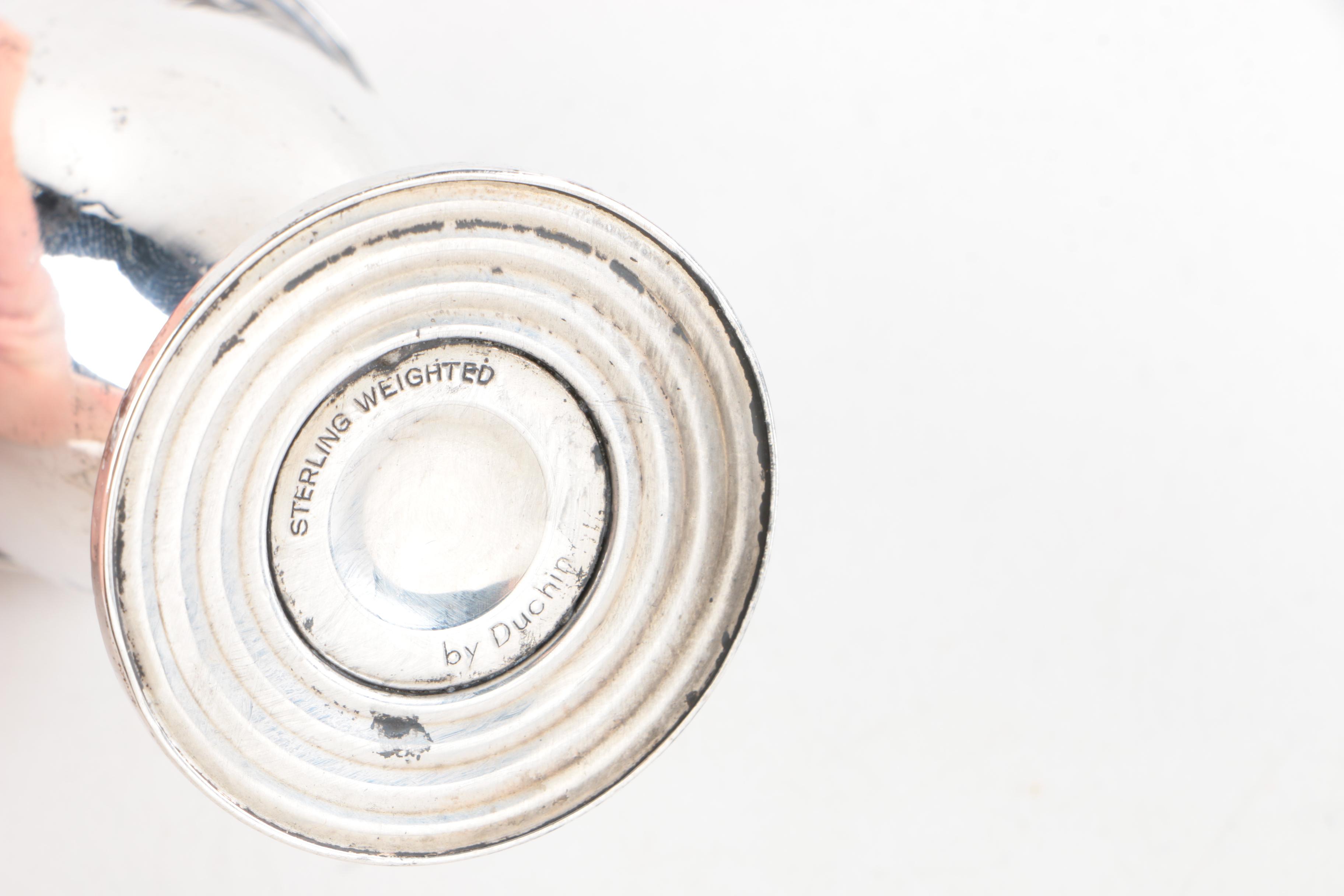 Duchin Creation Sterling Shakers with Assorted Weighted Sterling Candleholders