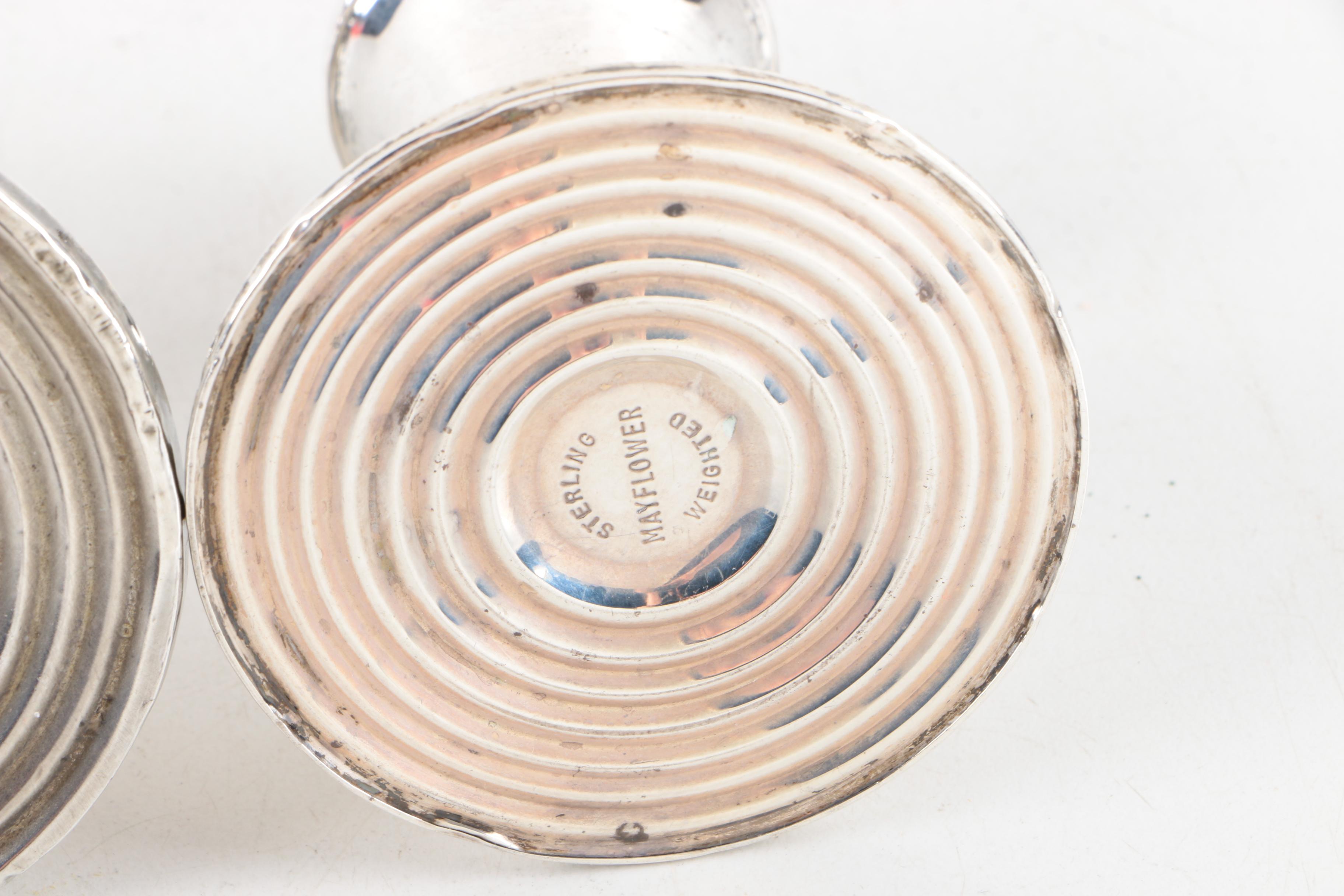 Duchin Creation Sterling Shakers with Assorted Weighted Sterling Candleholders