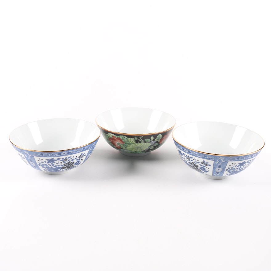 Gump's Japanese Porcelain Soup Bowls