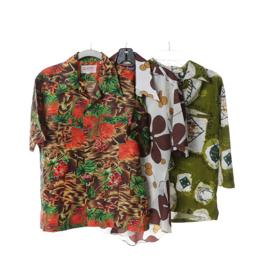 Men's Vintage Hawaiian Shirts Including Jayshire