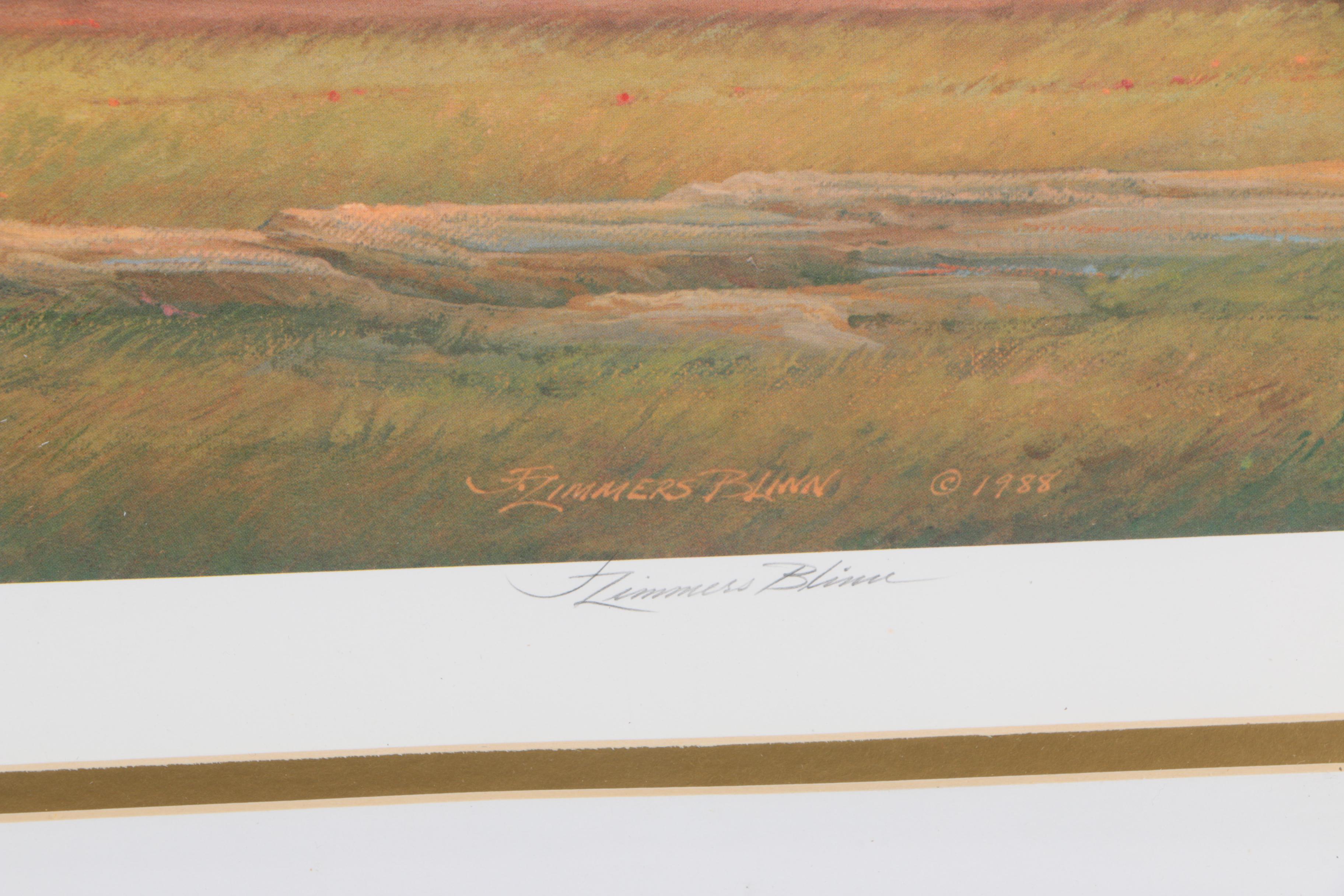 Judith Zimmers Blinn Limited Edition Offset Lithograph "A Sunday Drive"