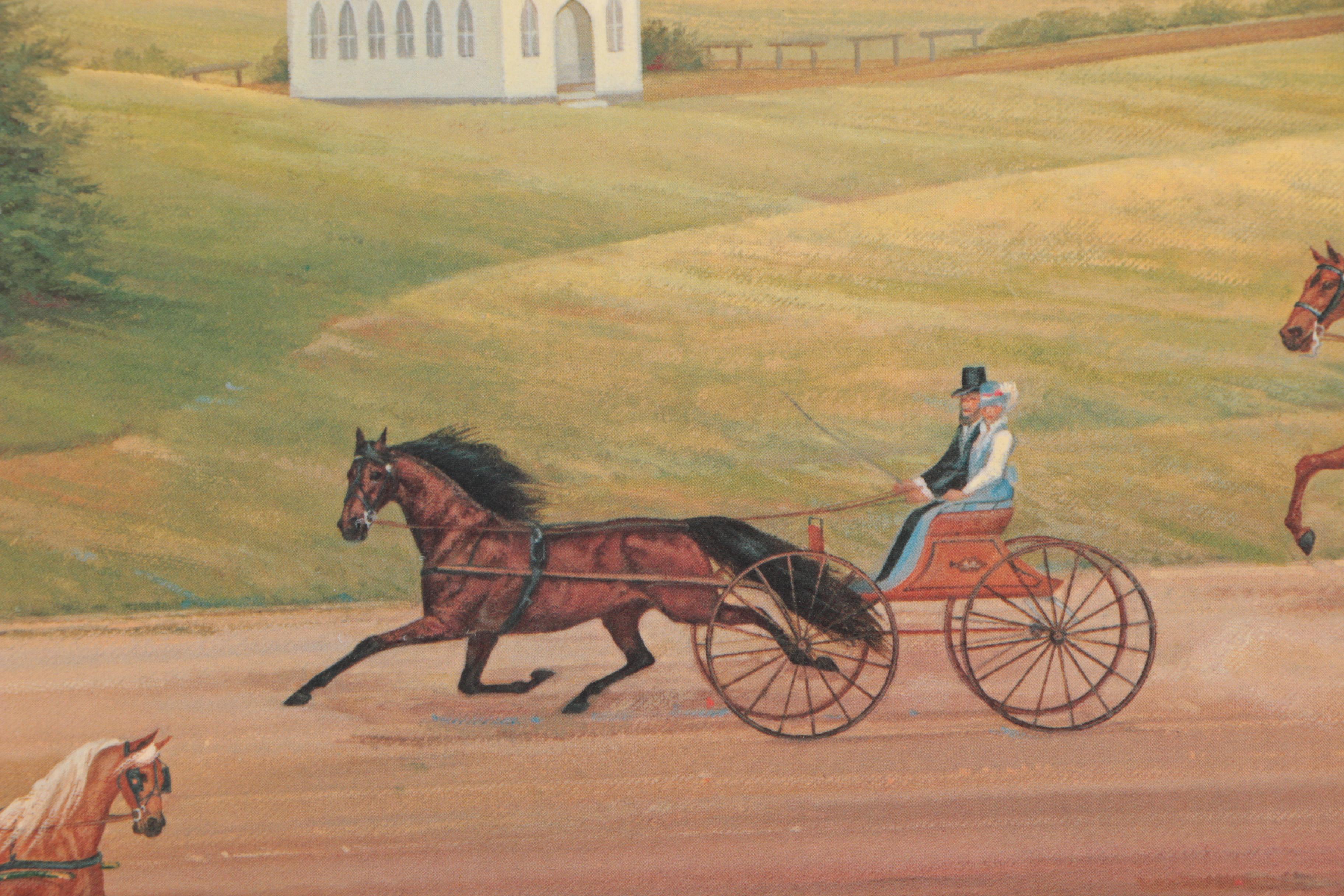 Judith Zimmers Blinn Limited Edition Offset Lithograph "A Sunday Drive"