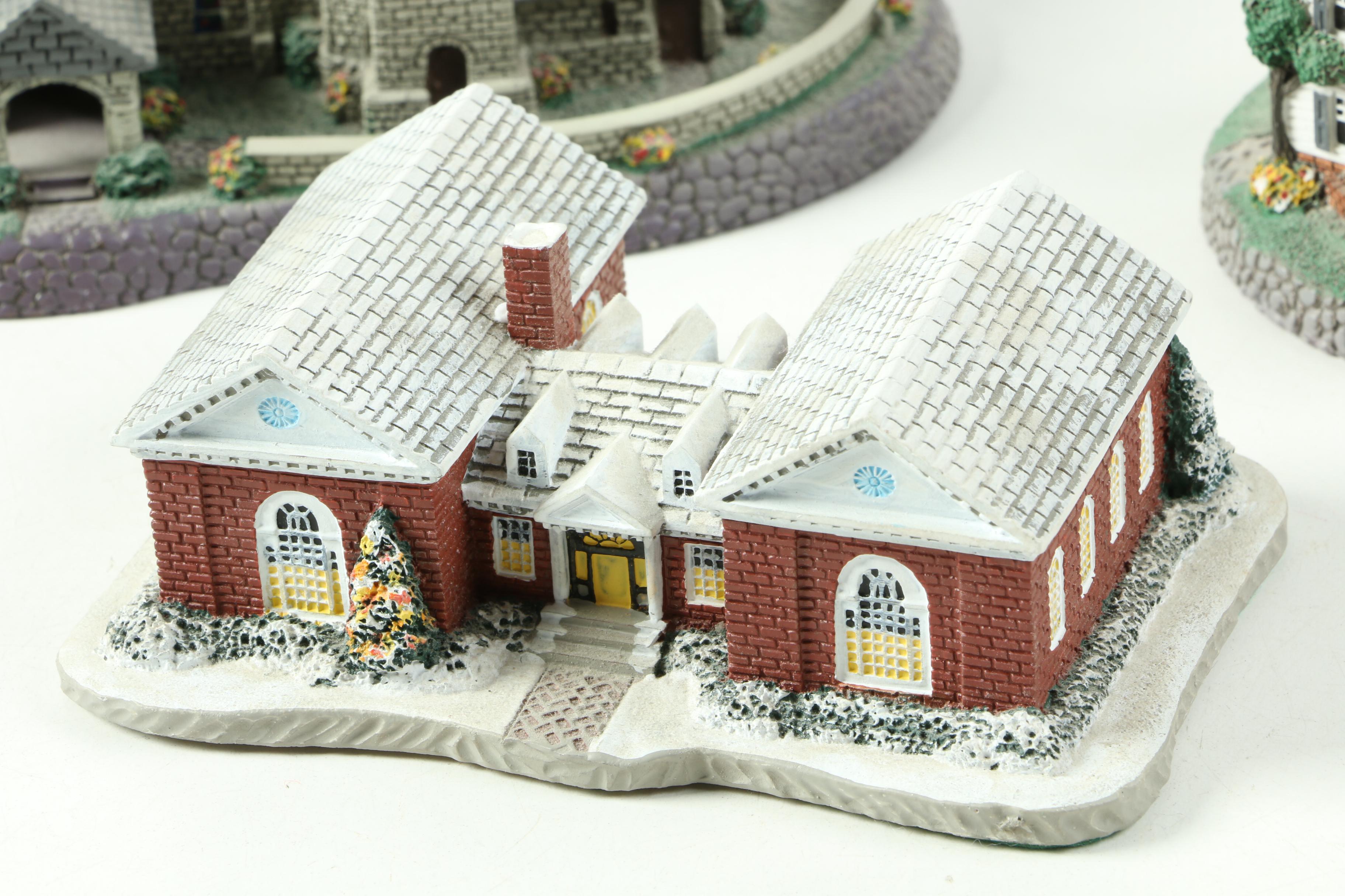 Limited Edition Rhodes Studios Norman Rockwell Village Figurines