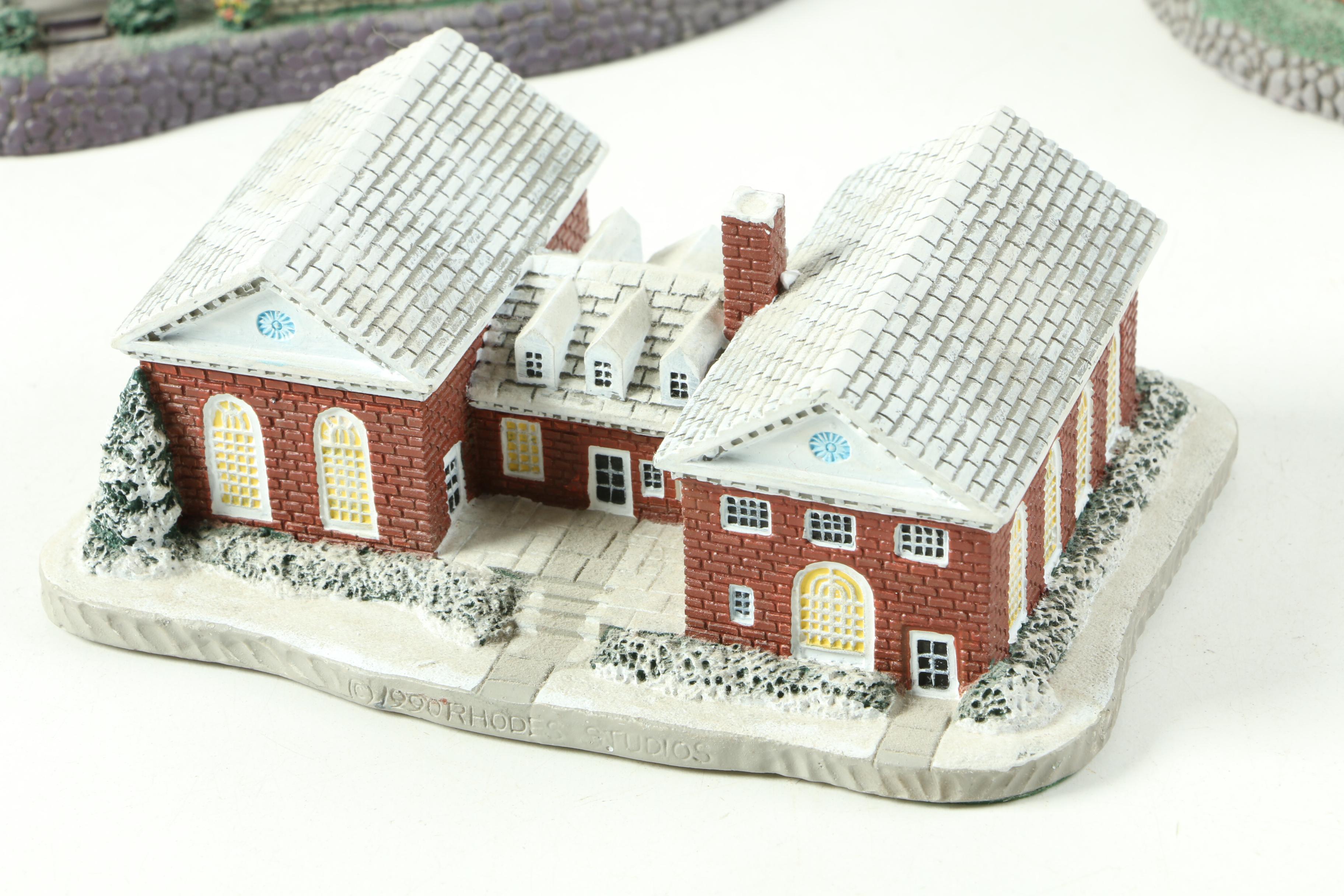Limited Edition Rhodes Studios Norman Rockwell Village Figurines
