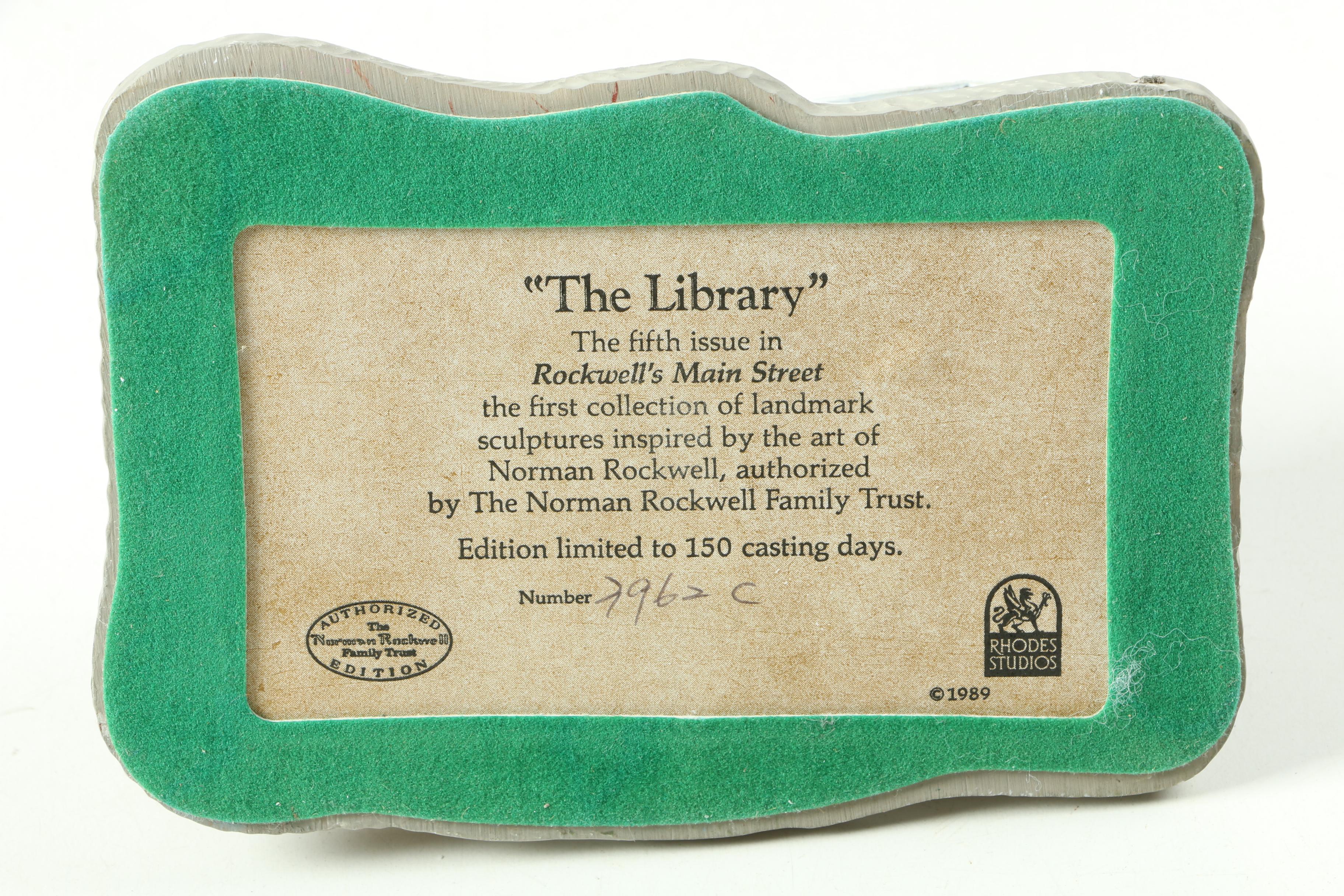 Limited Edition Rhodes Studios Norman Rockwell Village Figurines