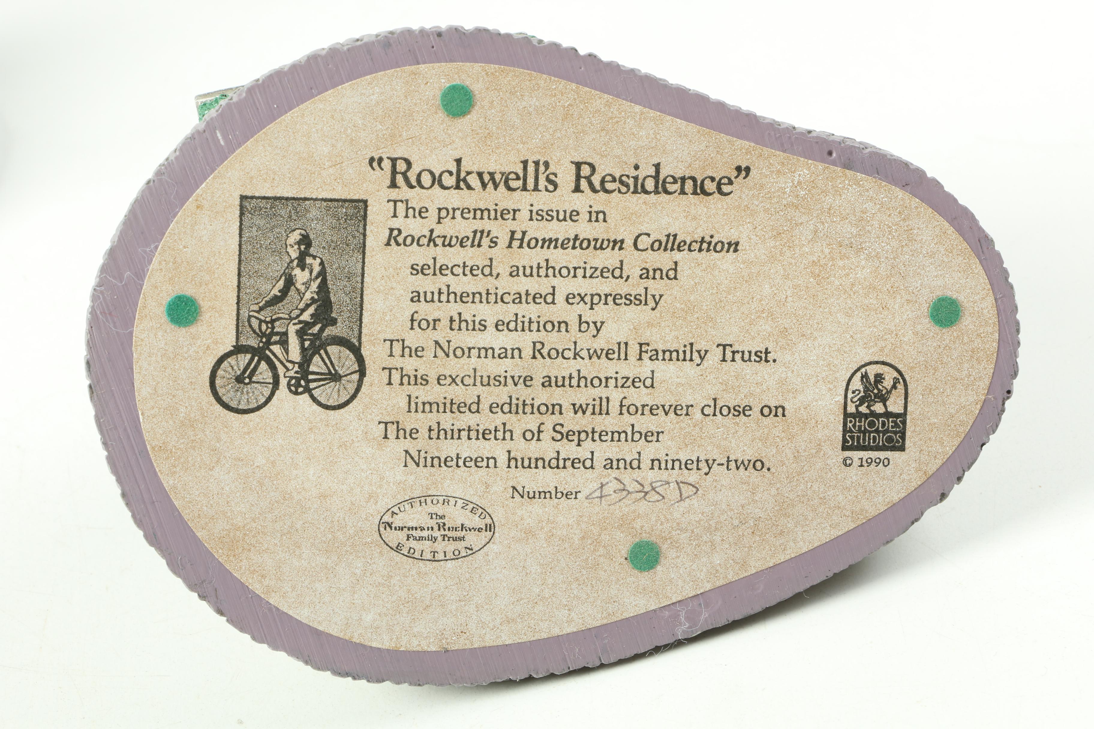 Limited Edition Rhodes Studios Norman Rockwell Village Figurines