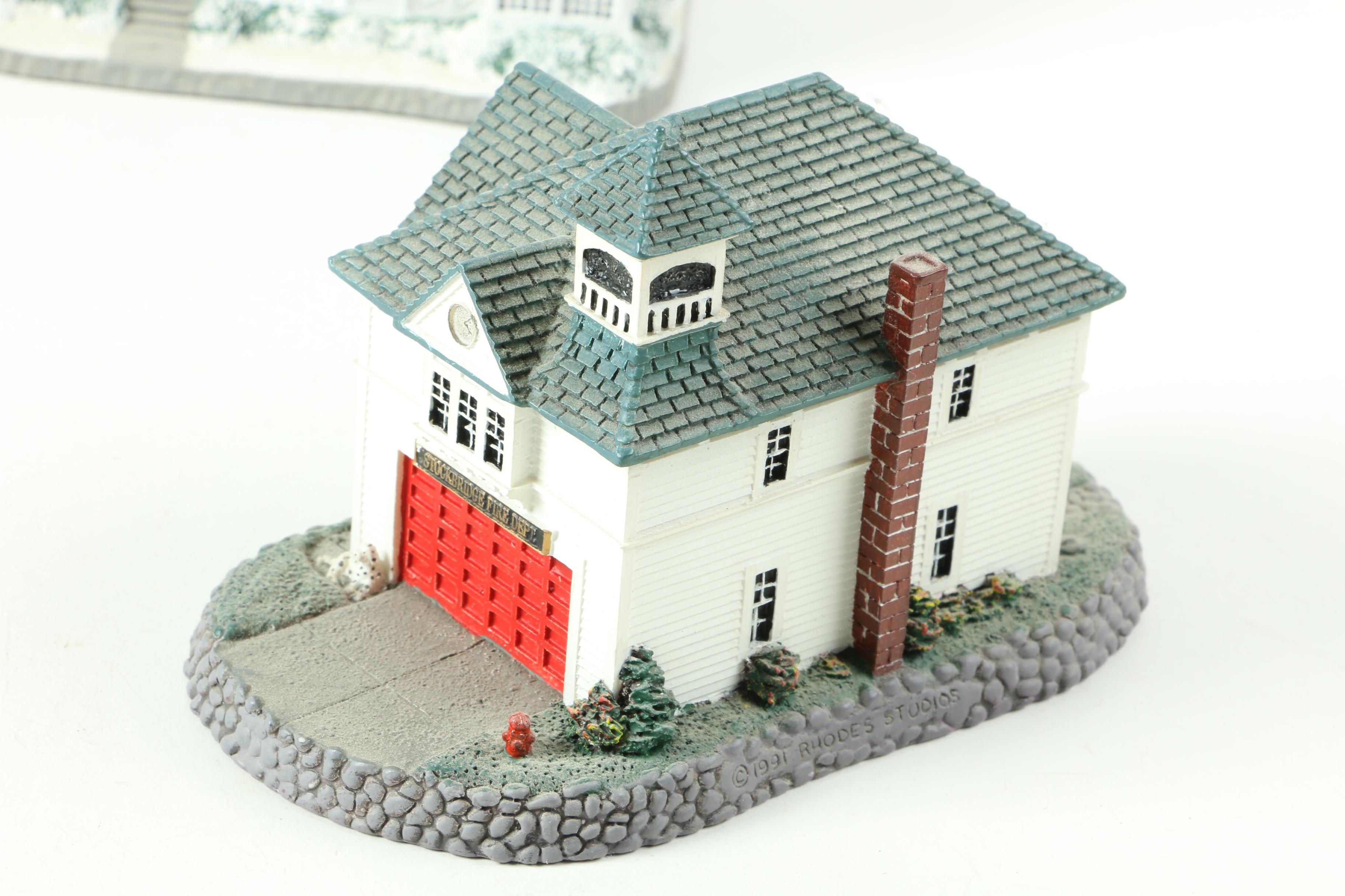 Limited Edition Rhodes Studios Norman Rockwell Village Figurines