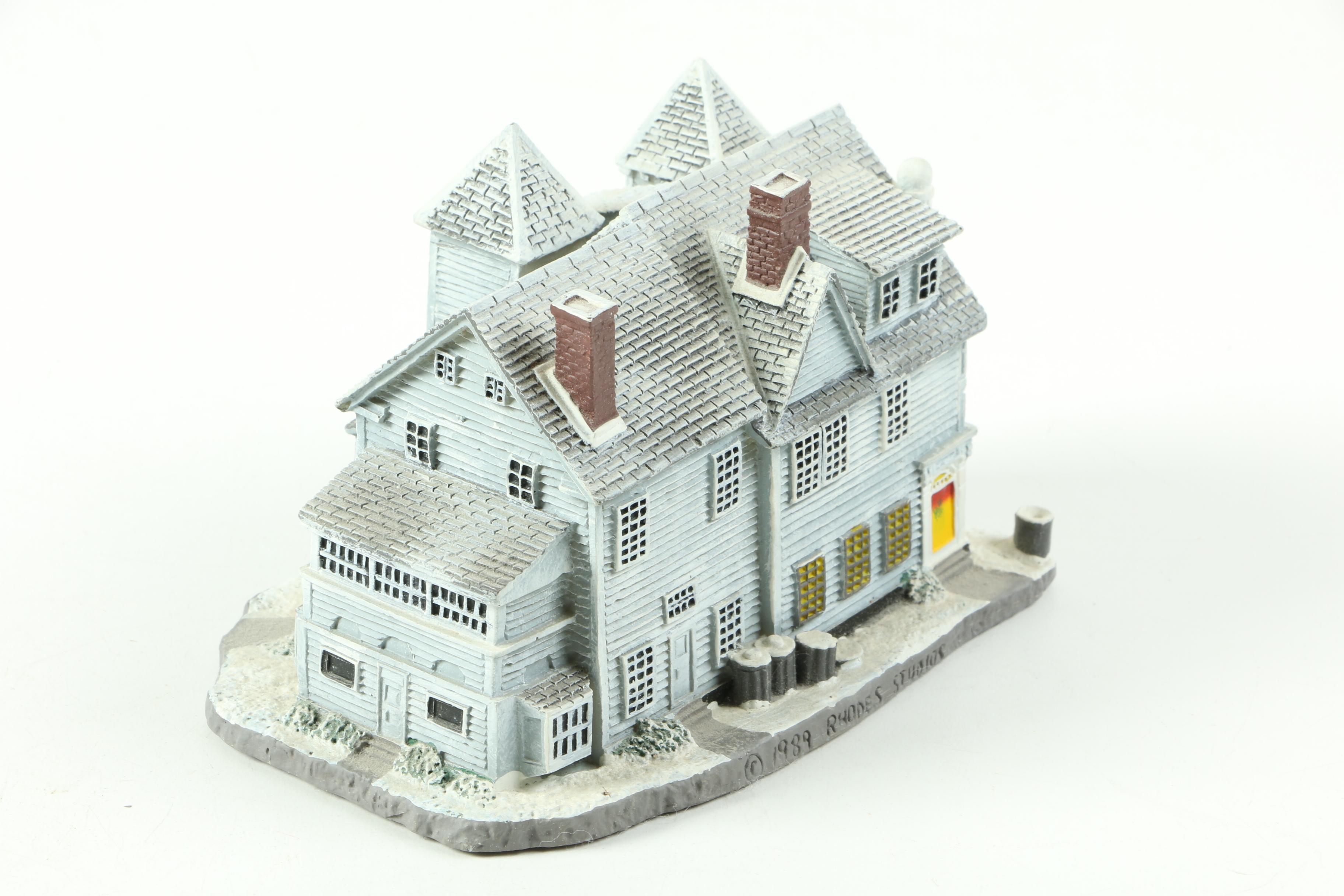 Limited Edition Rhodes Studios Norman Rockwell Village Figurines