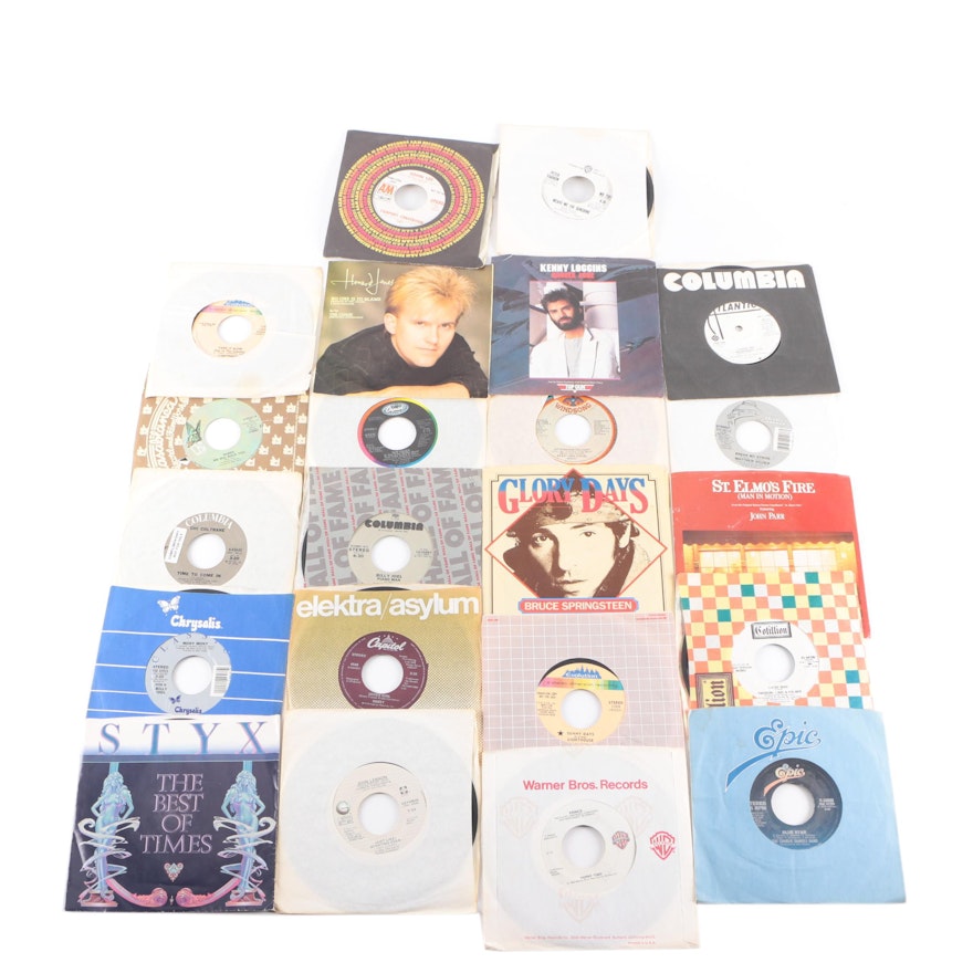 Yes, Queen, Springsteen, Prince, Lennon, and Other 7" Single Records