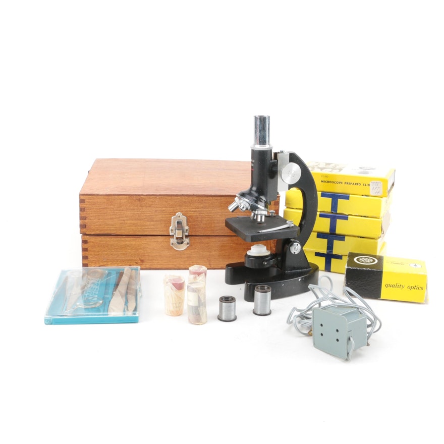 Tasco Microscope and Accessories