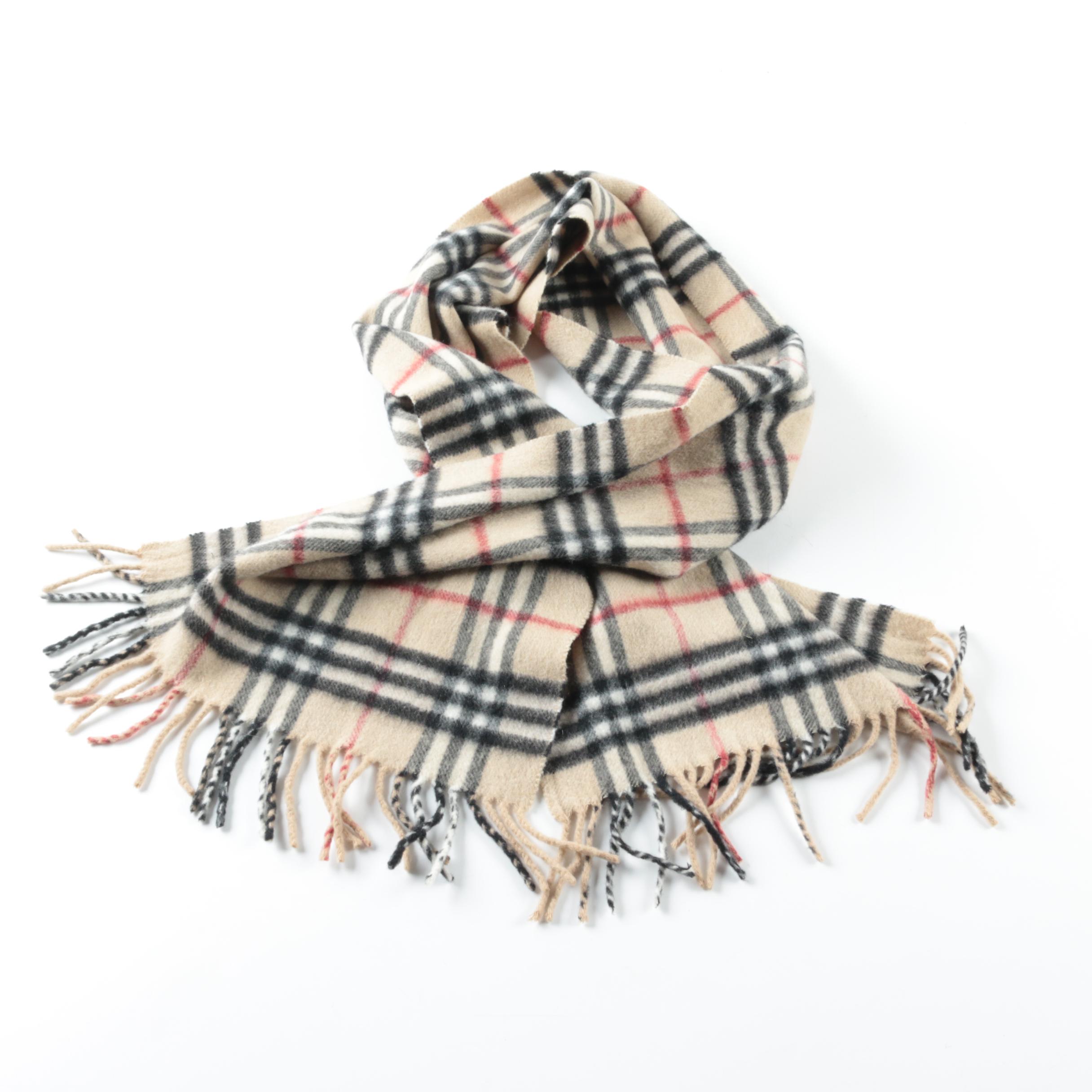 Burberry Nova Check Cashmere Scarf
