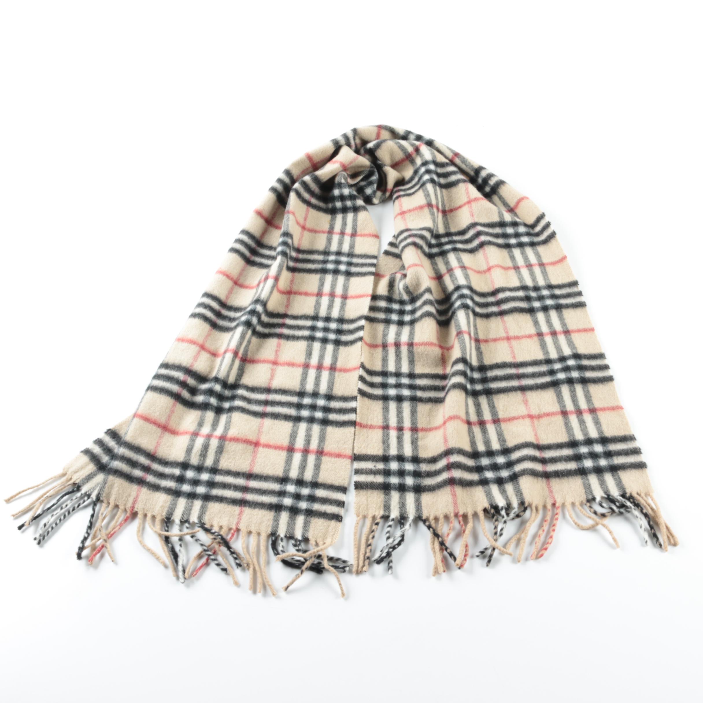 Burberry Nova Check Cashmere Scarf