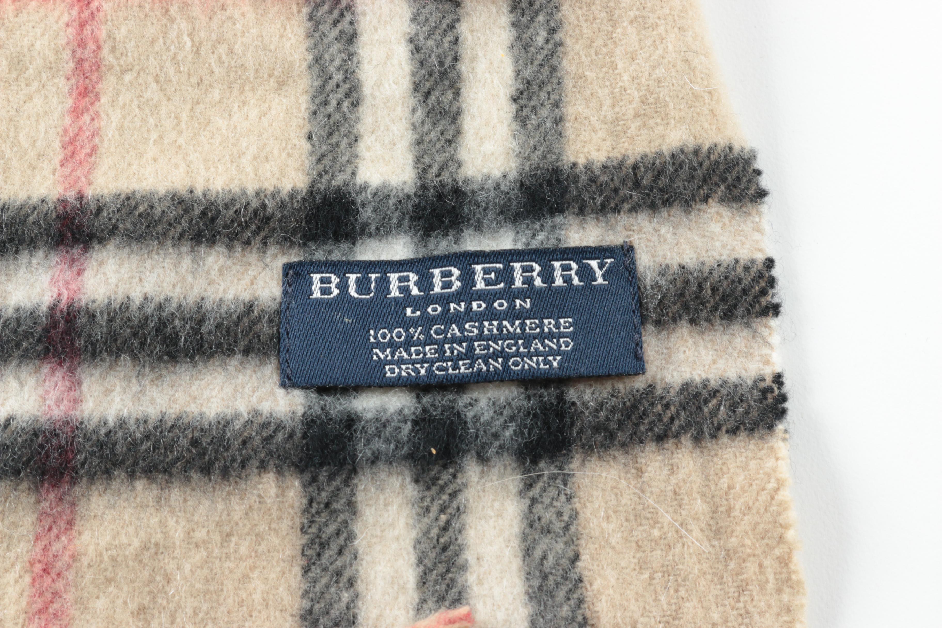 Burberry Nova Check Cashmere Scarf