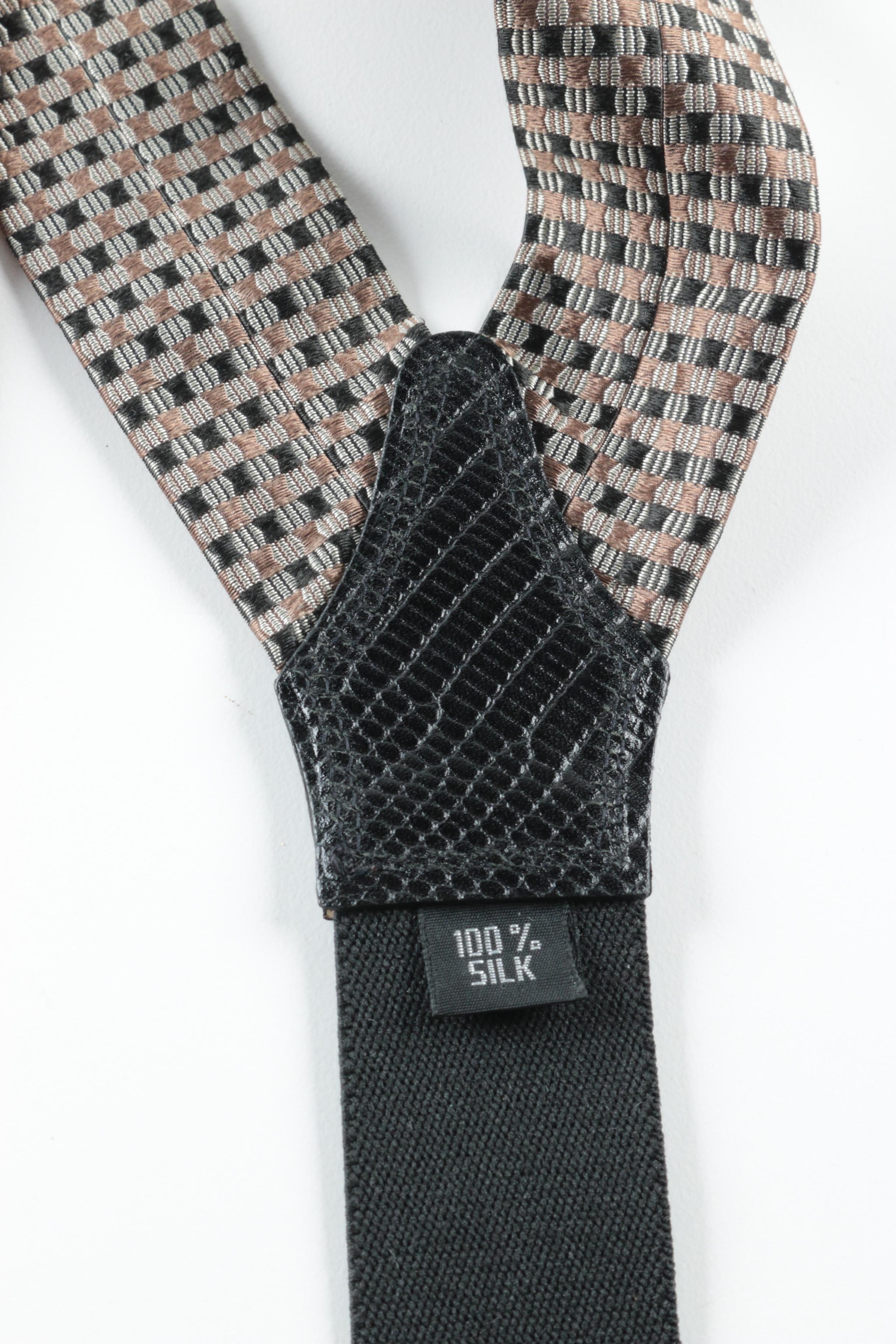 Men's Silk Button-On Suspenders