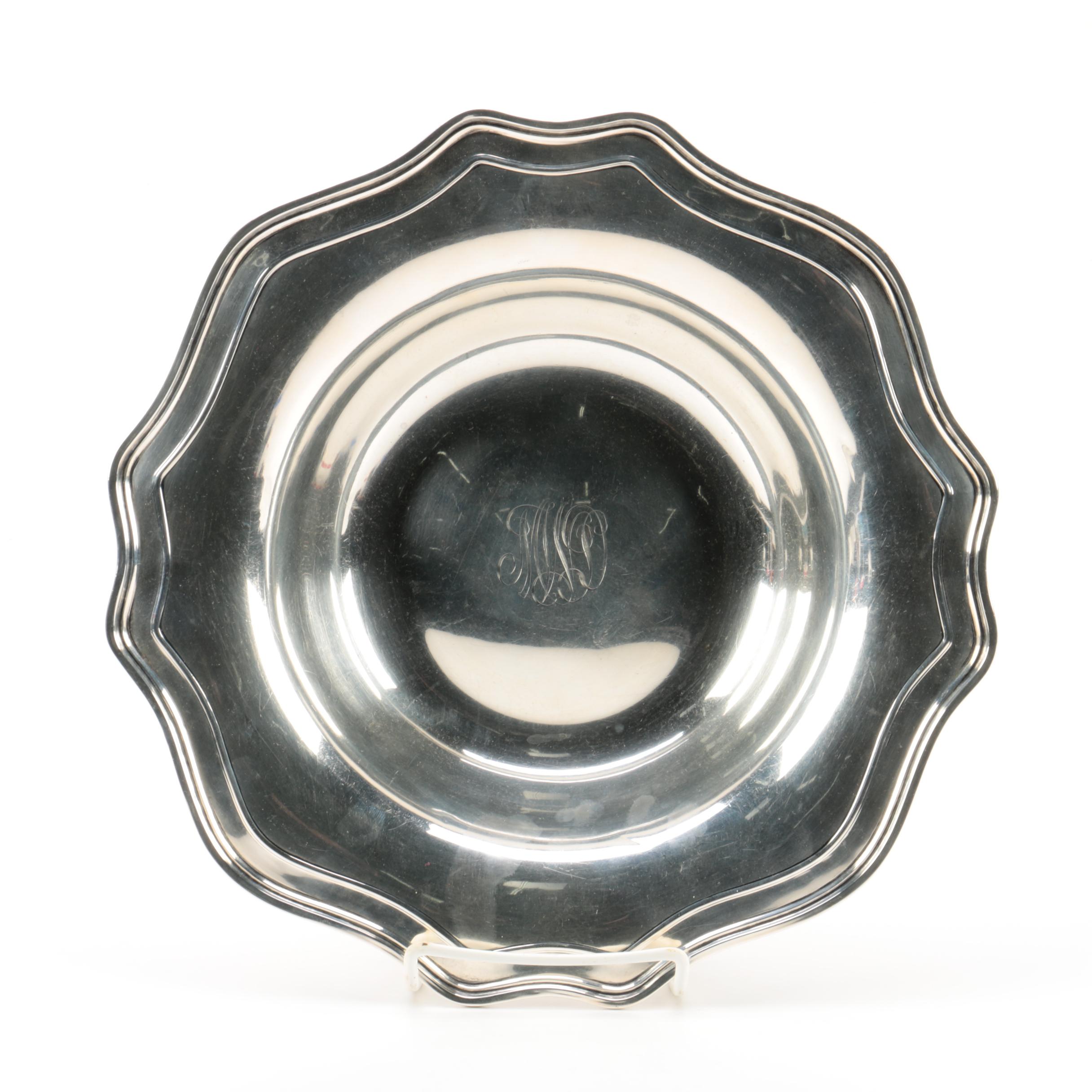 Frank M. Whiting & Co. Sterling Silver Monogrammed Bowl