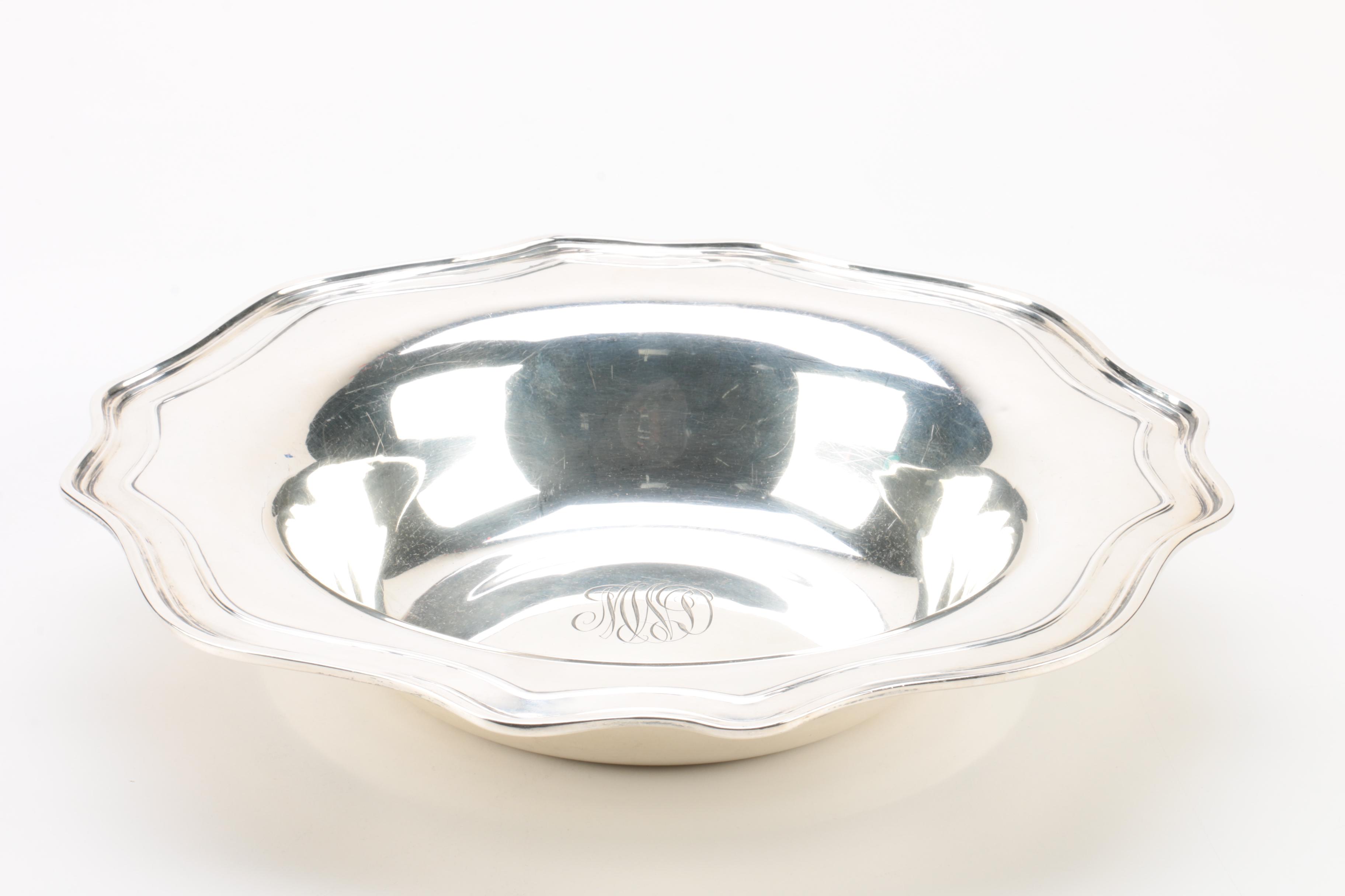 Frank M. Whiting & Co. Sterling Silver Monogrammed Bowl