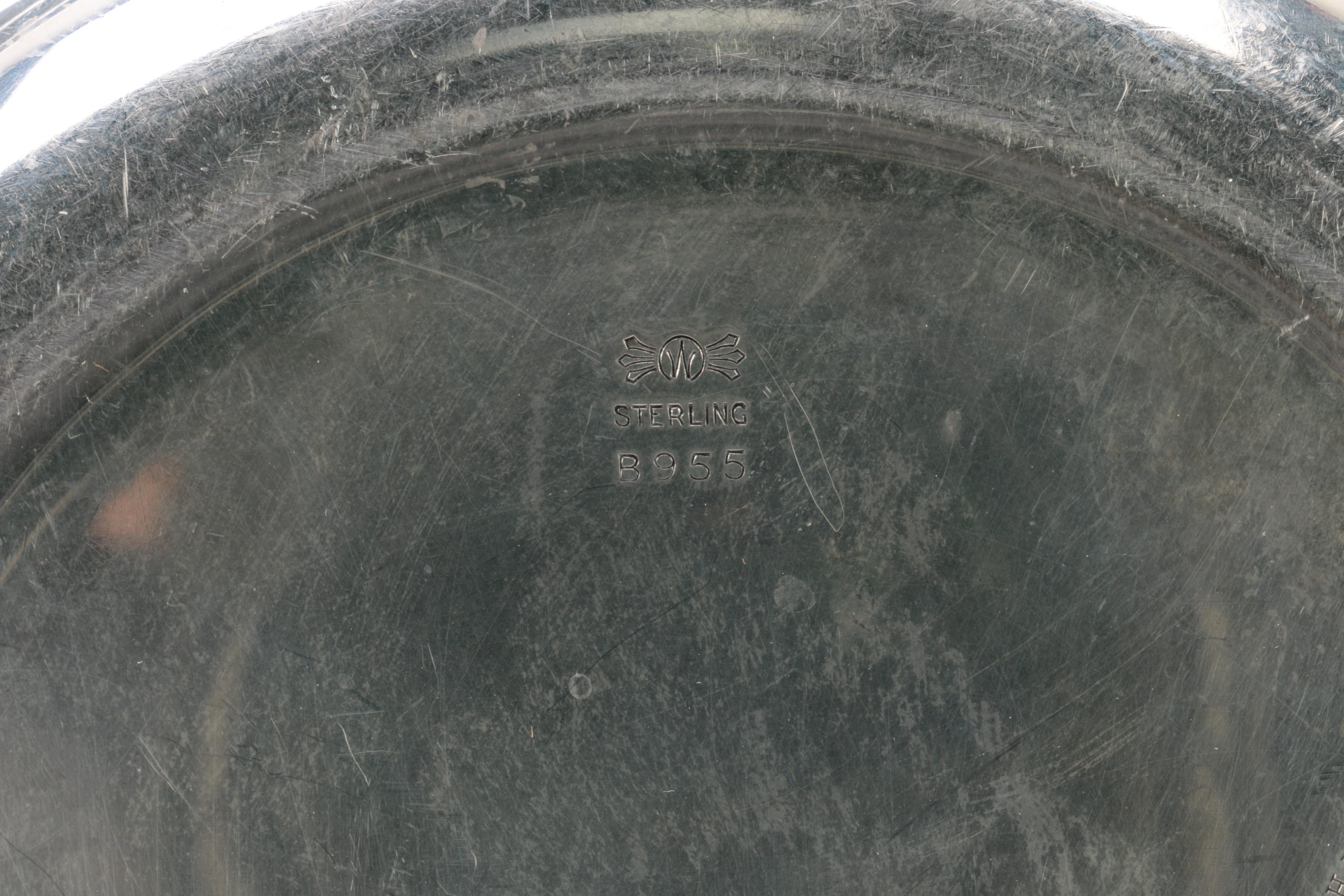 Frank M. Whiting & Co. Sterling Silver Monogrammed Bowl