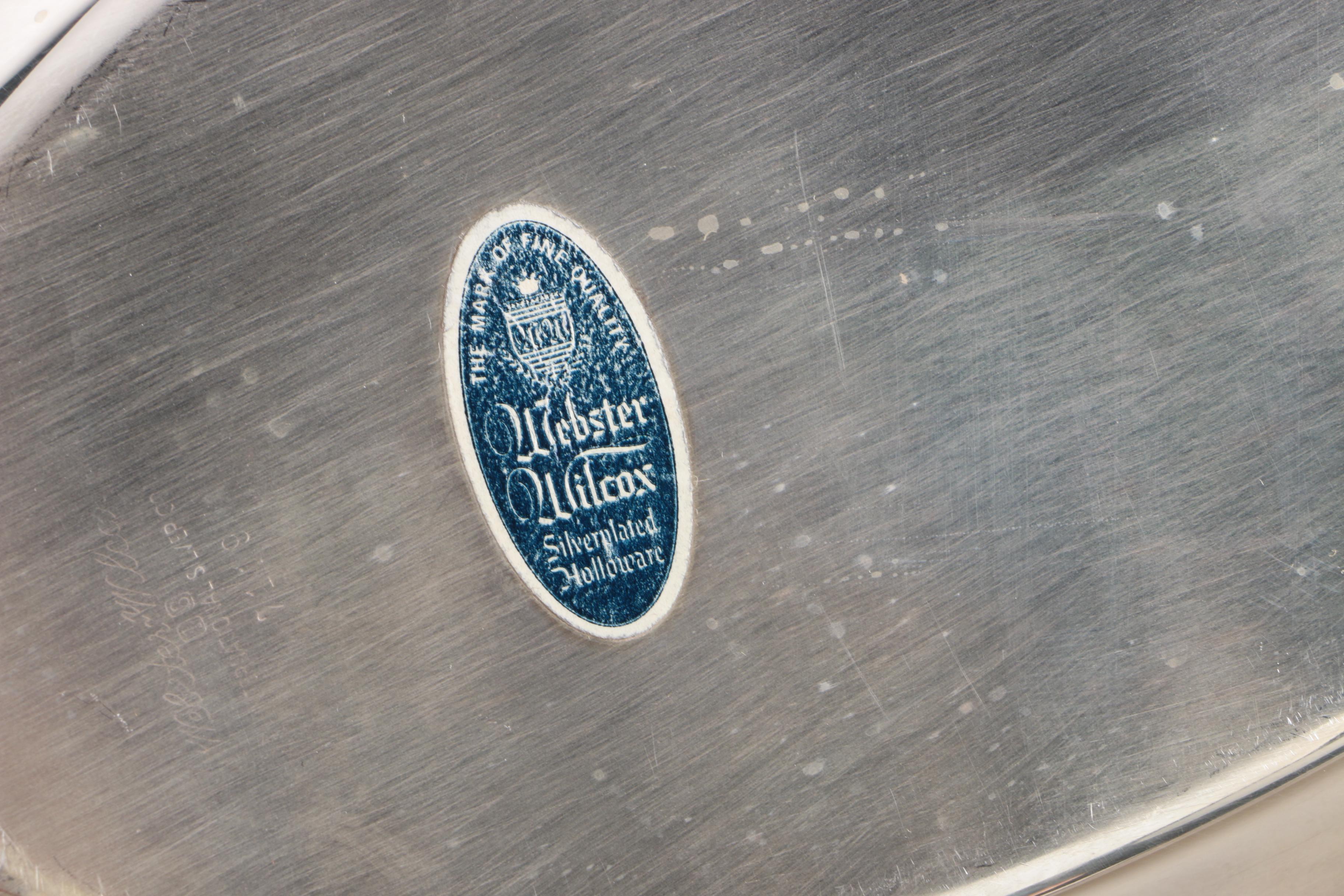 Webster Wilcox Silver Plate Oval Trays and Oval Oneida Silver Plate Dish