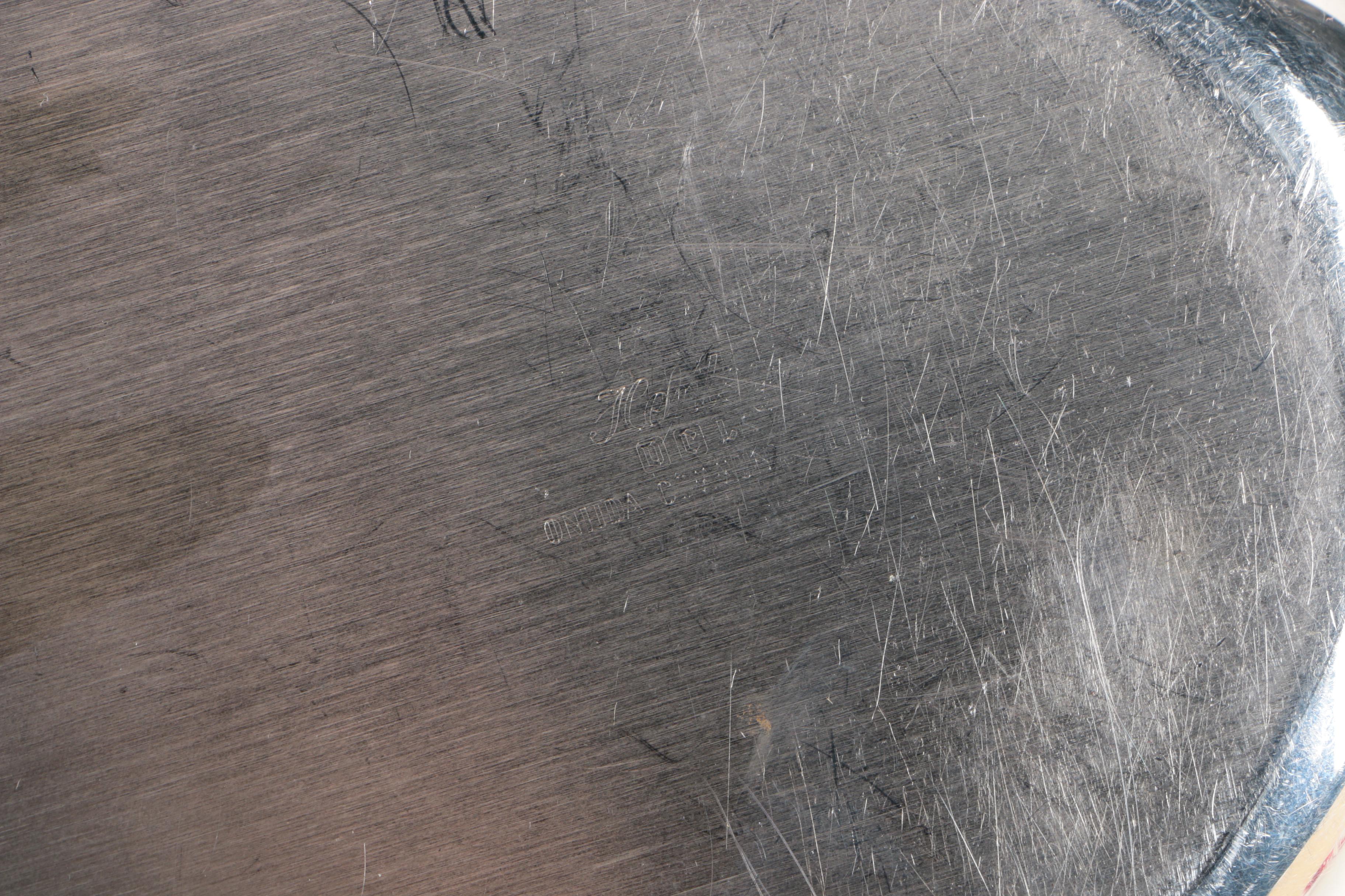 Webster Wilcox Silver Plate Oval Trays and Oval Oneida Silver Plate Dish