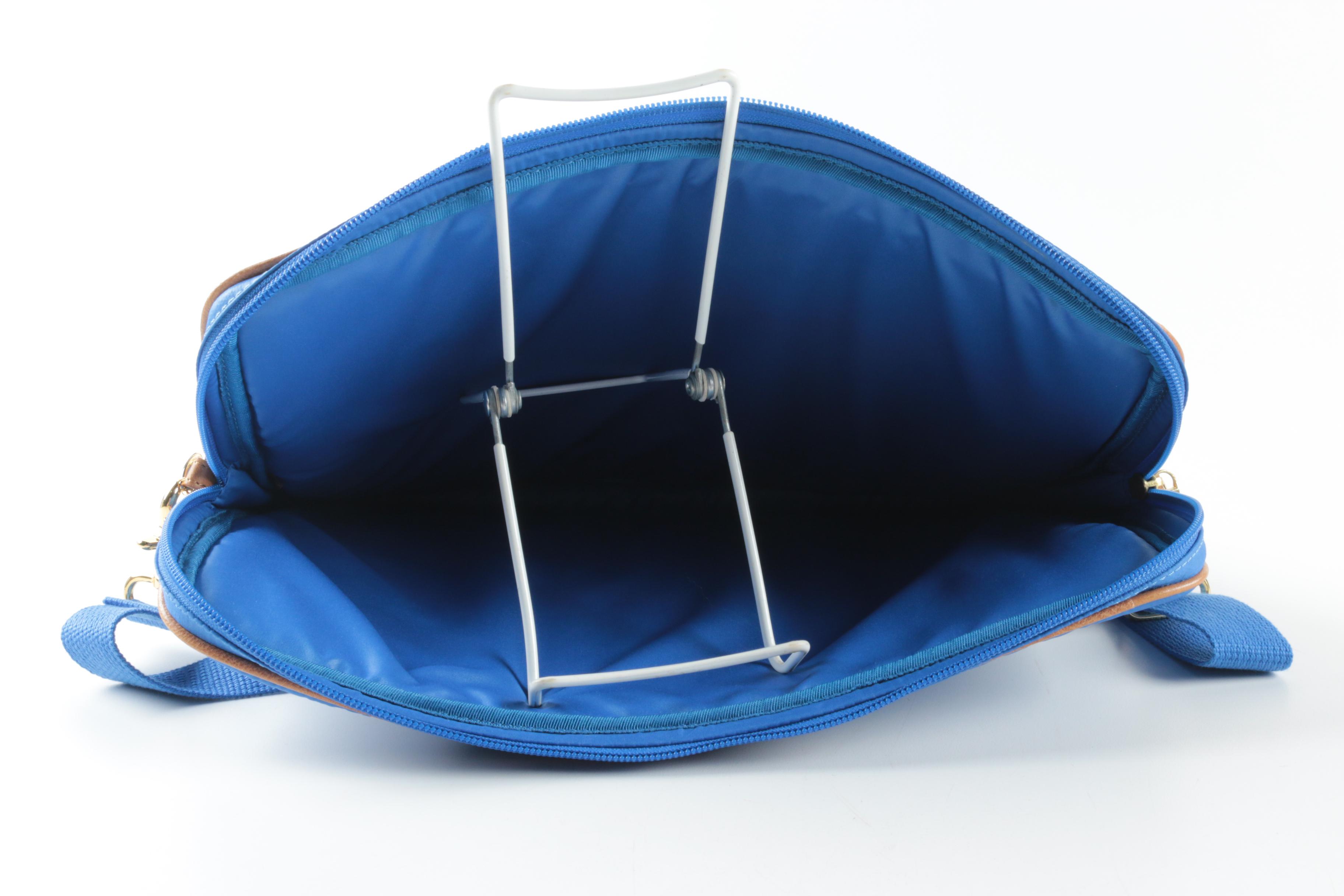 Tory Burch Blue Laptop Bag