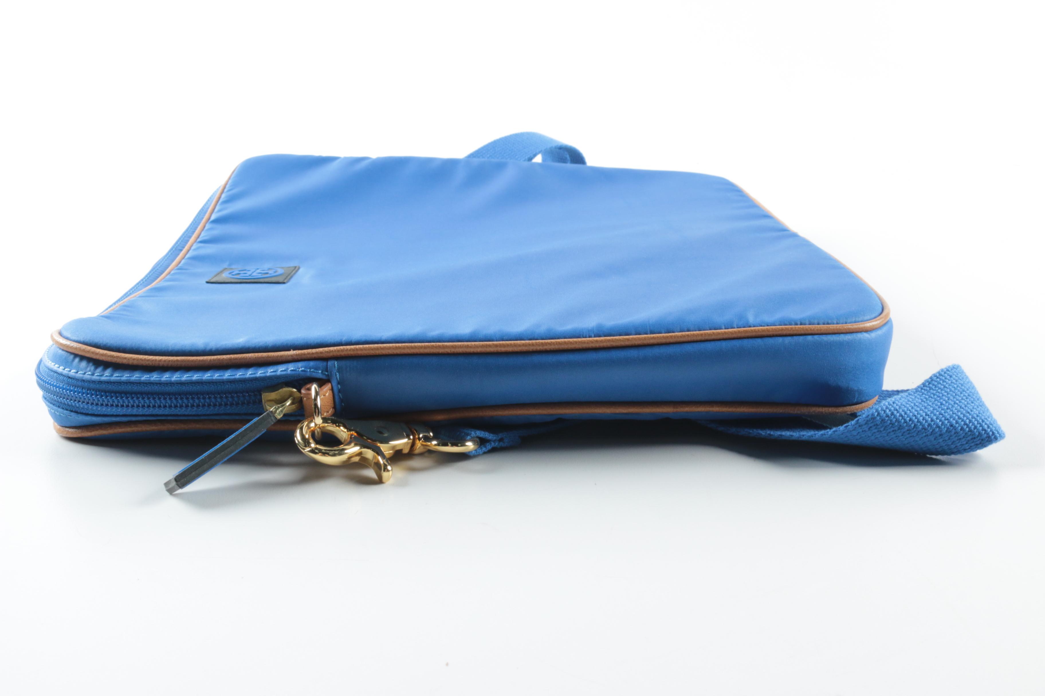 Tory Burch Blue Laptop Bag