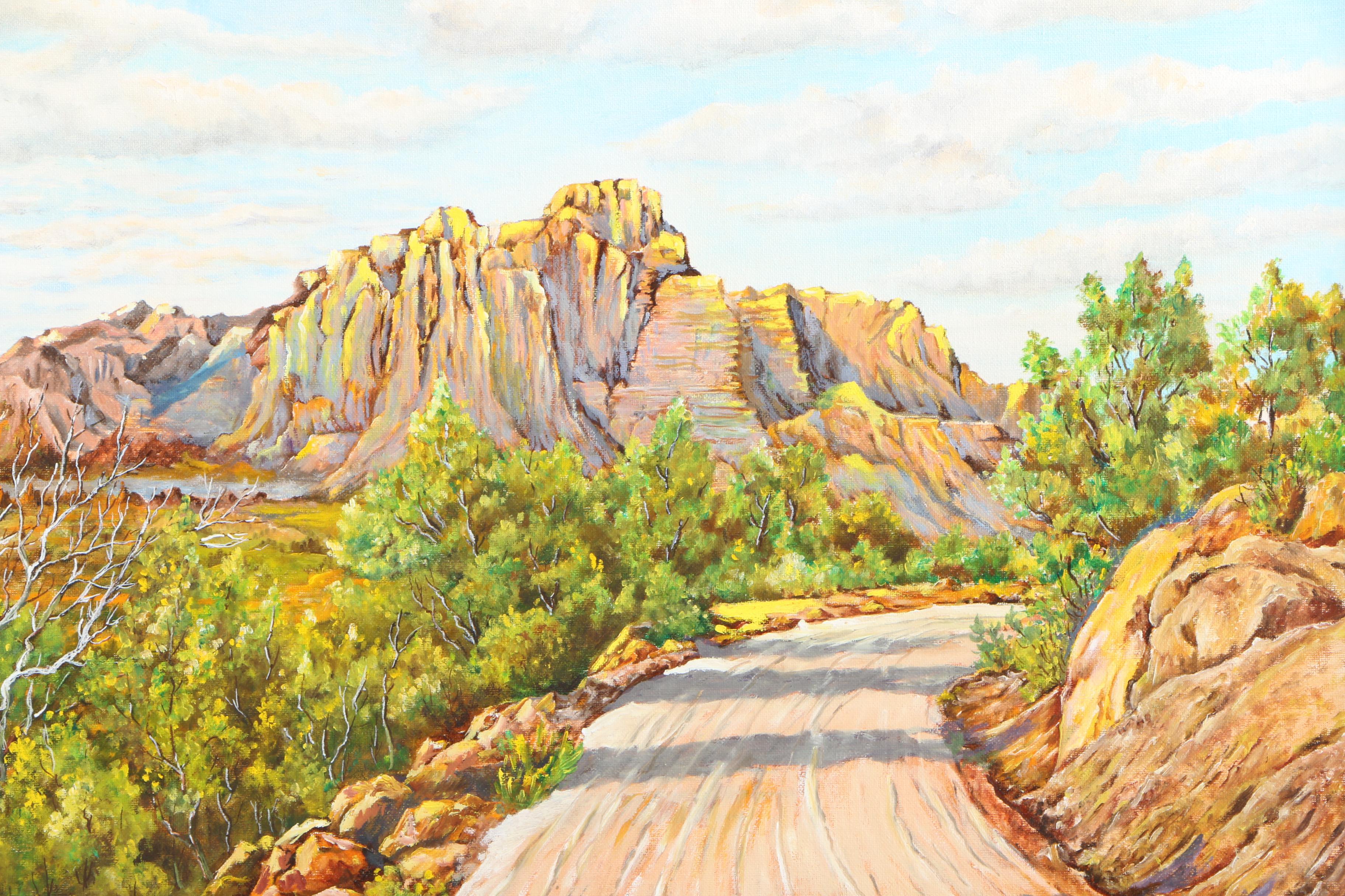 Irwin J. Sander 1972 Acrylic Painting