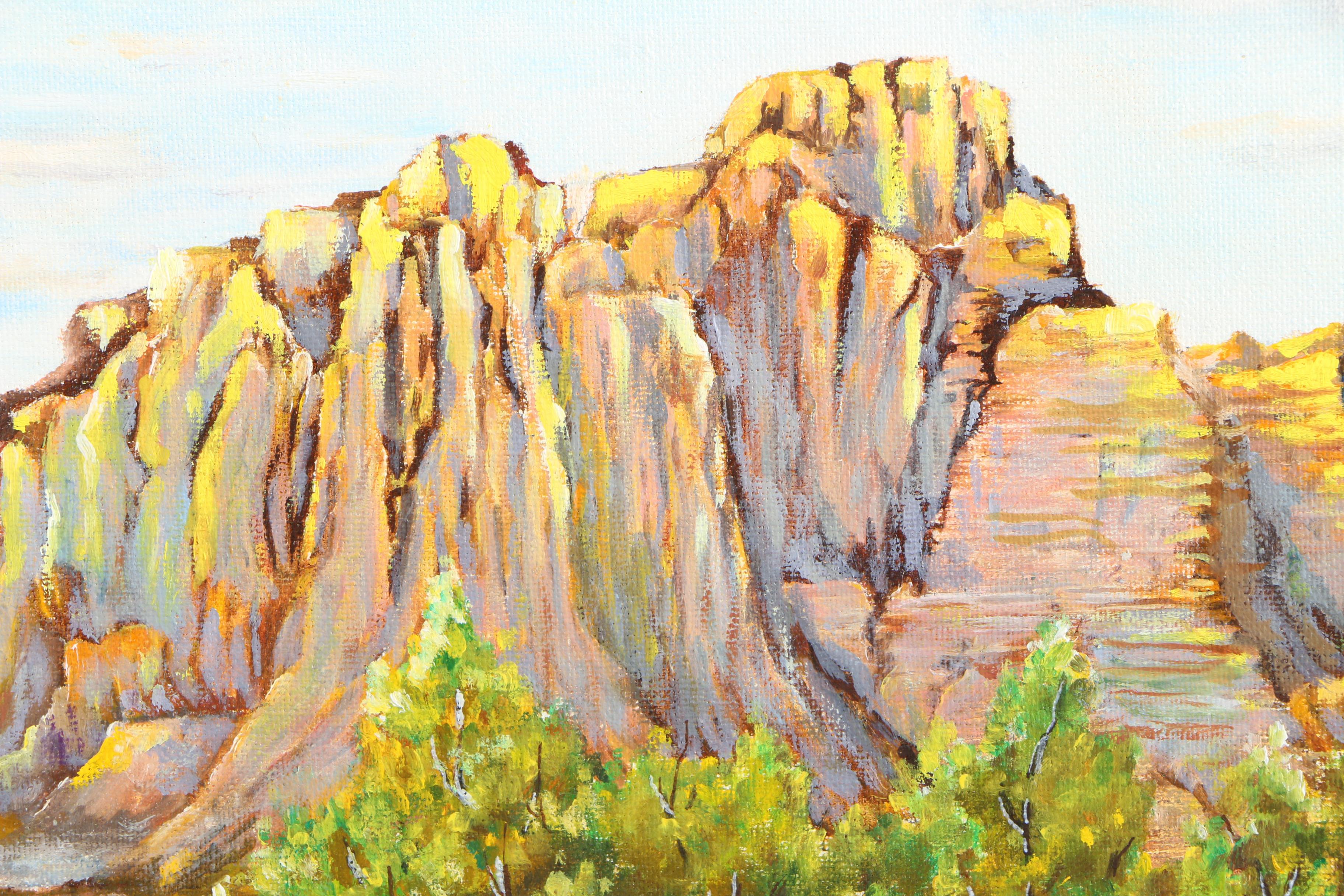 Irwin J. Sander 1972 Acrylic Painting