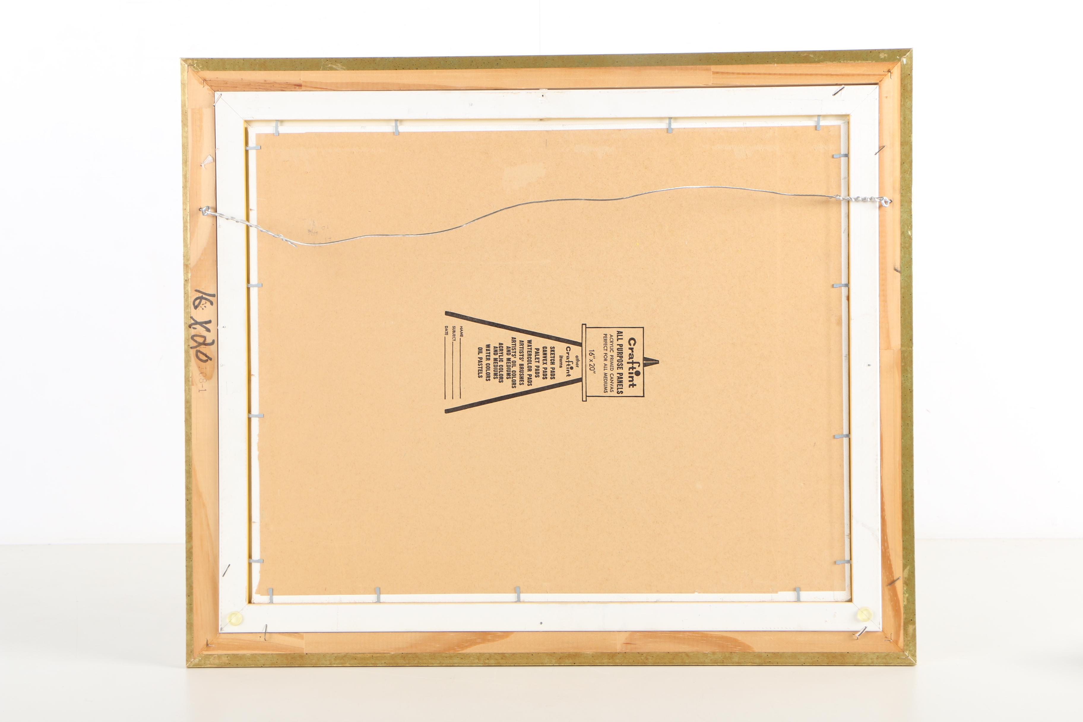 Irwin J. Sander 1972 Acrylic Painting