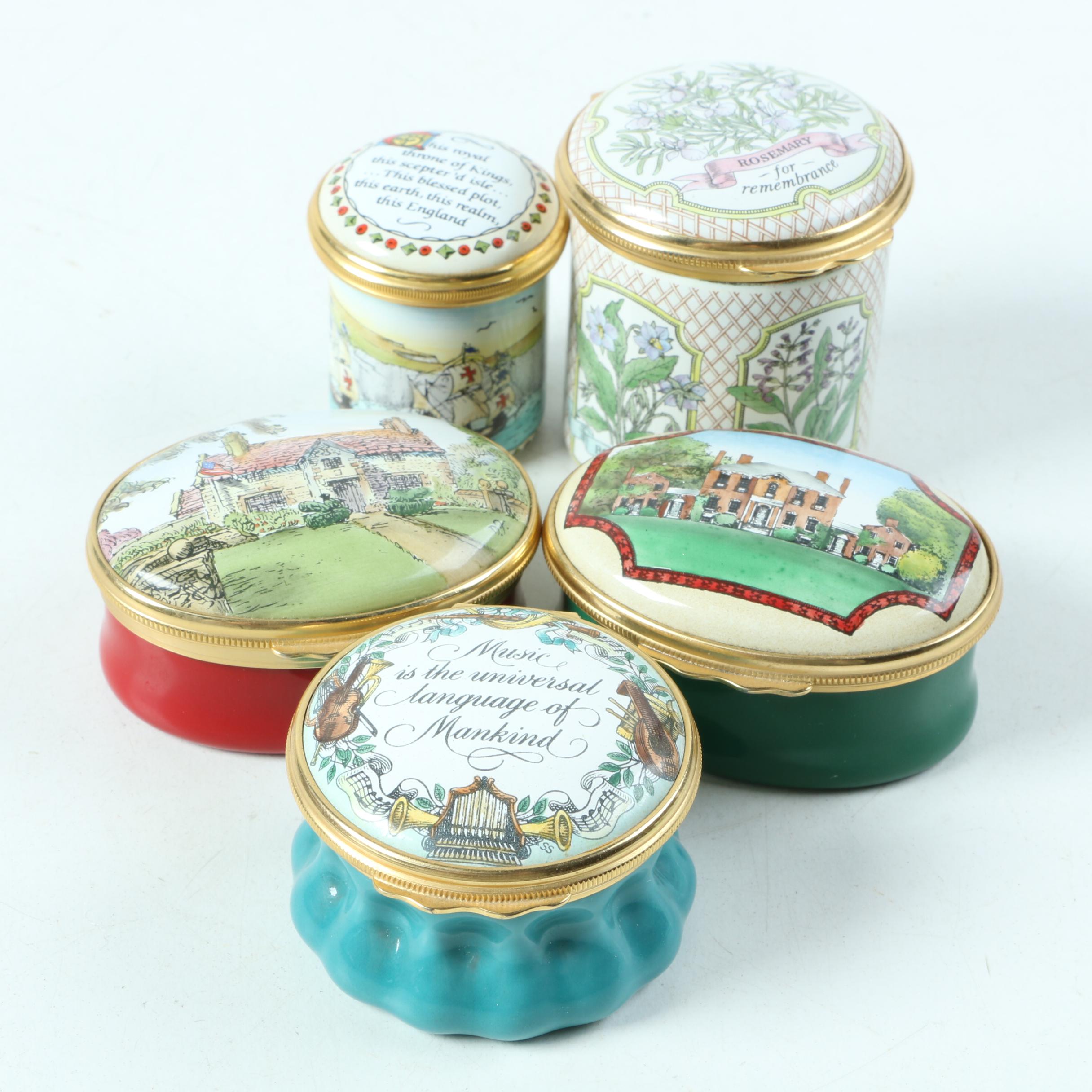 Halcyon Days Enamel Trinket Boxes