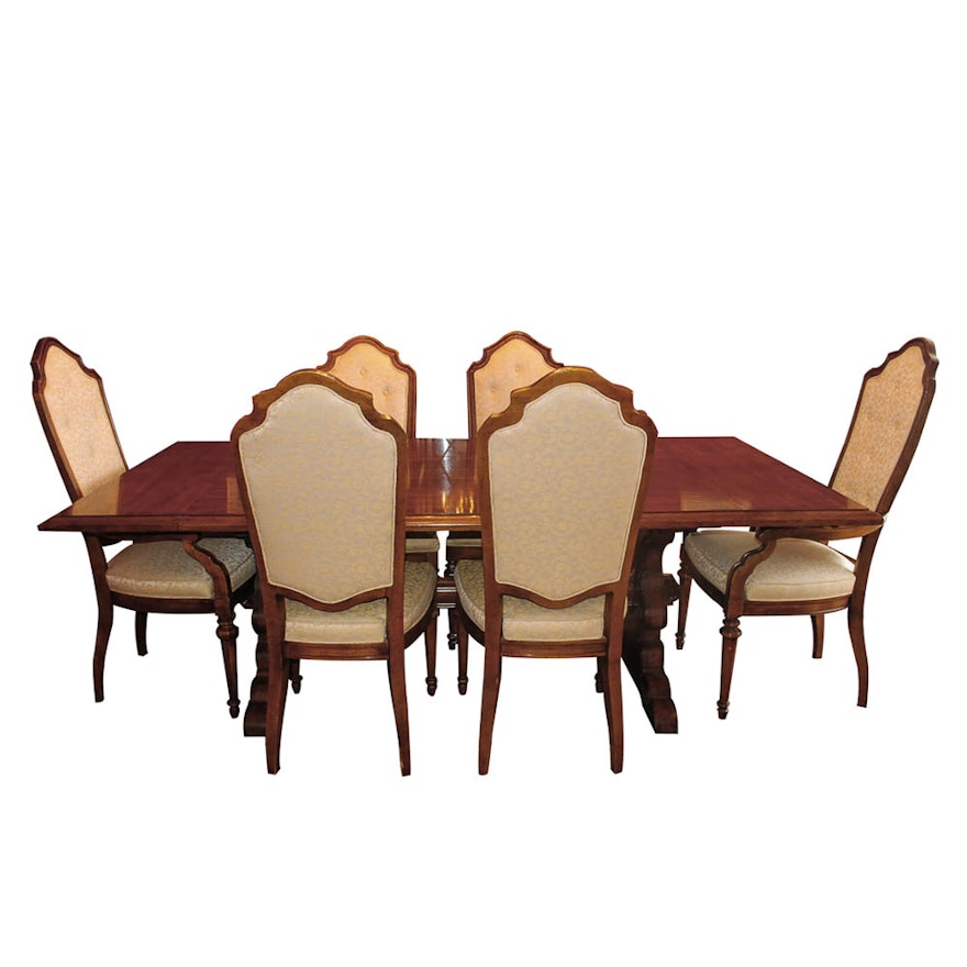 French Provincial Style Dining Table and Chairs by Drexel Heritage