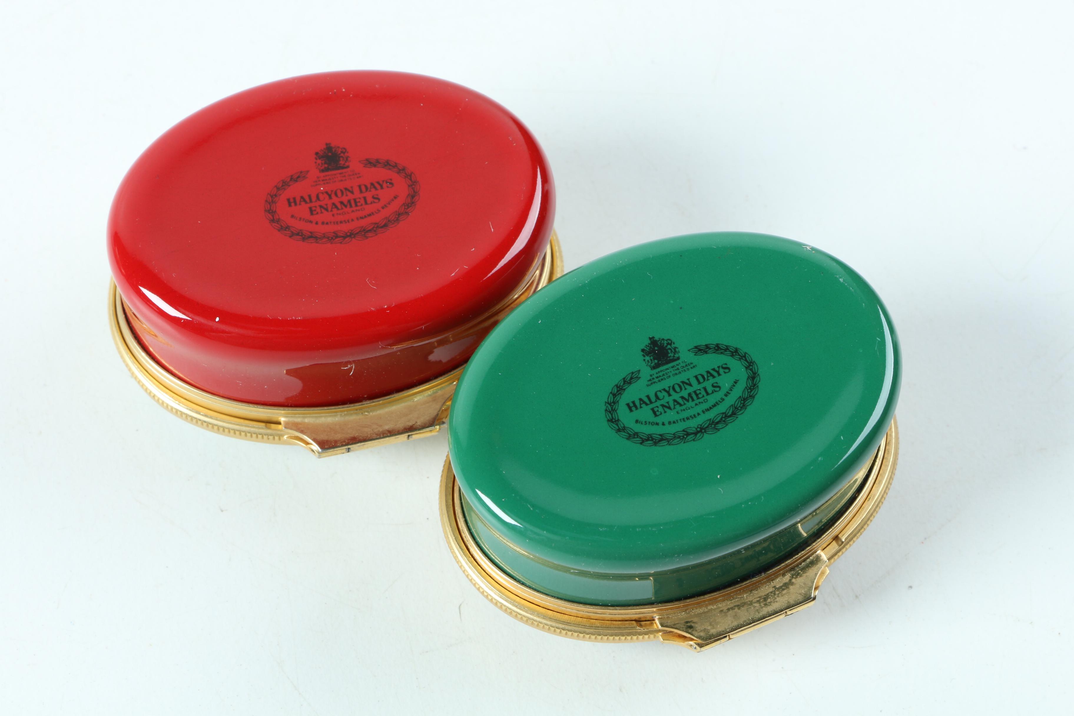 Halcyon Days Enamel Trinket Boxes