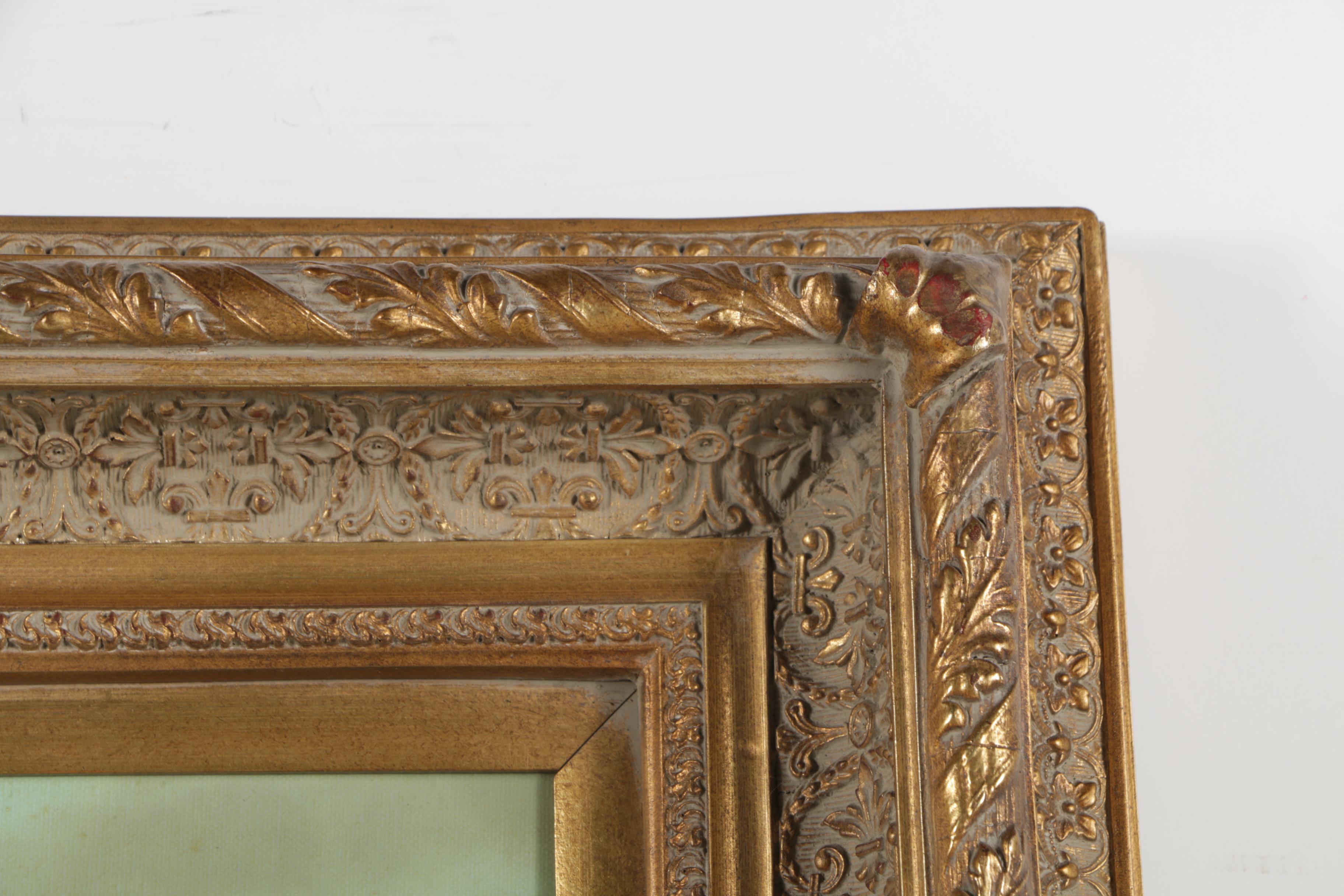 David Ronald Oil Painting of European Canal