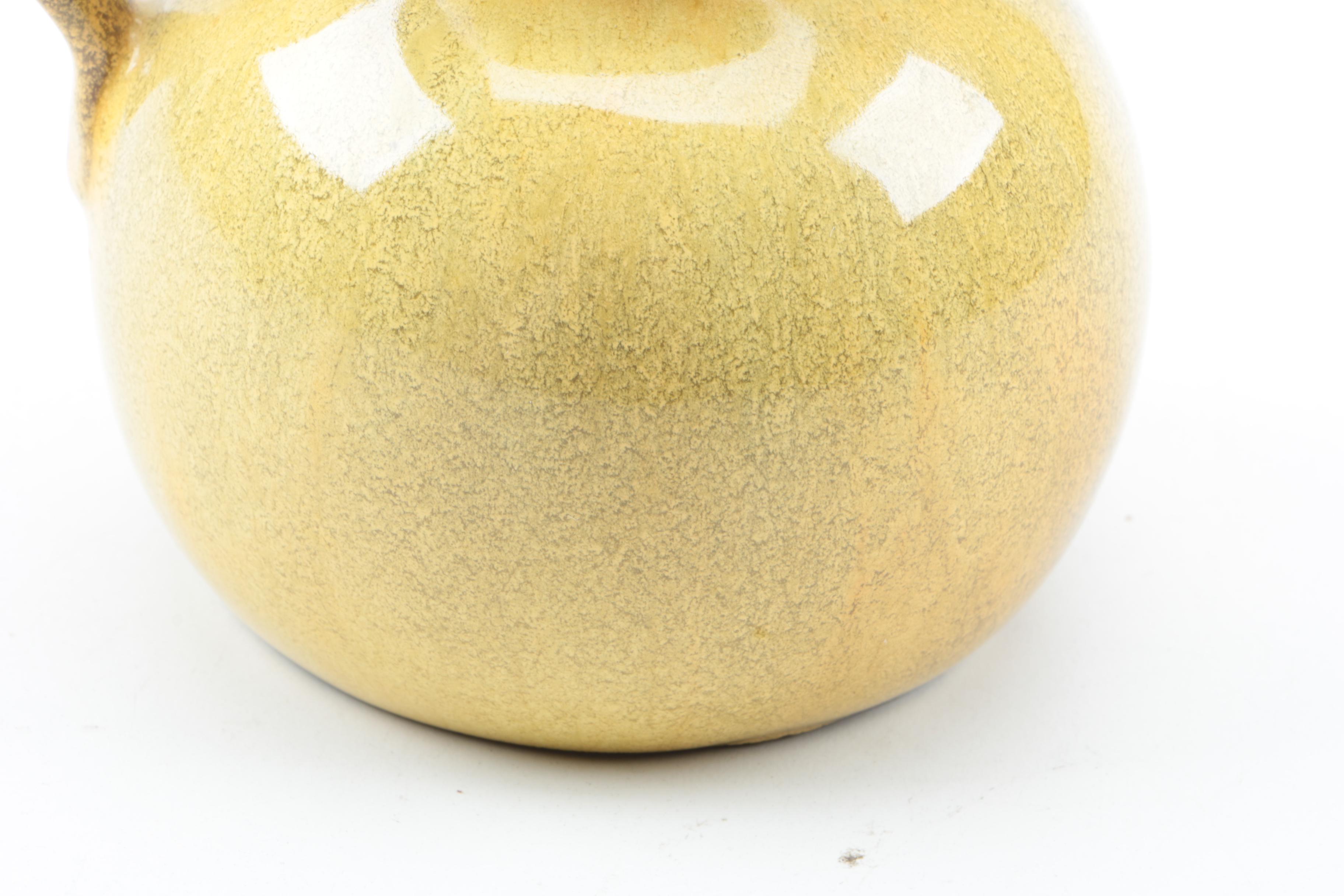 Nicodemus Yellow Glazed Pottery Pitcher and More