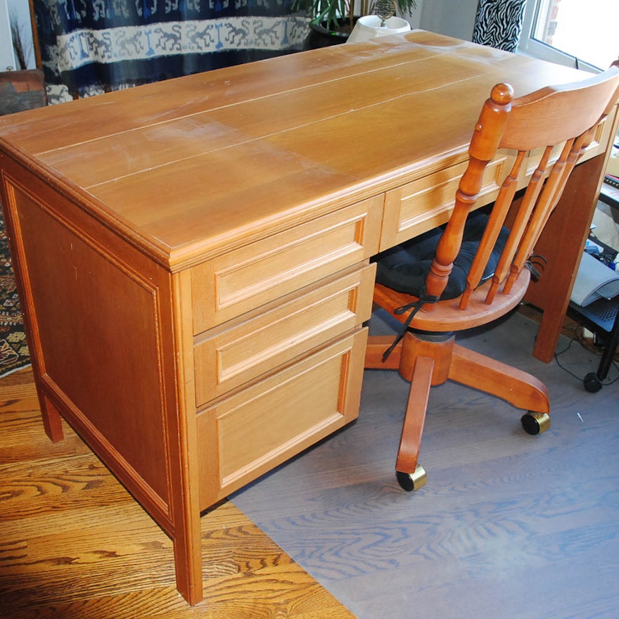 Desk and Maple Desk Chair