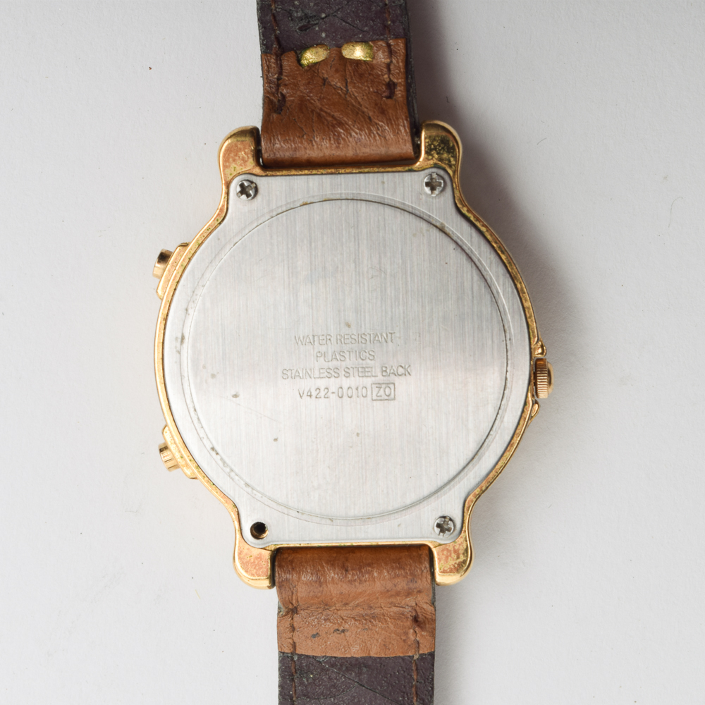 Mickey Mouse Watch and Vintage Toy Pull Car