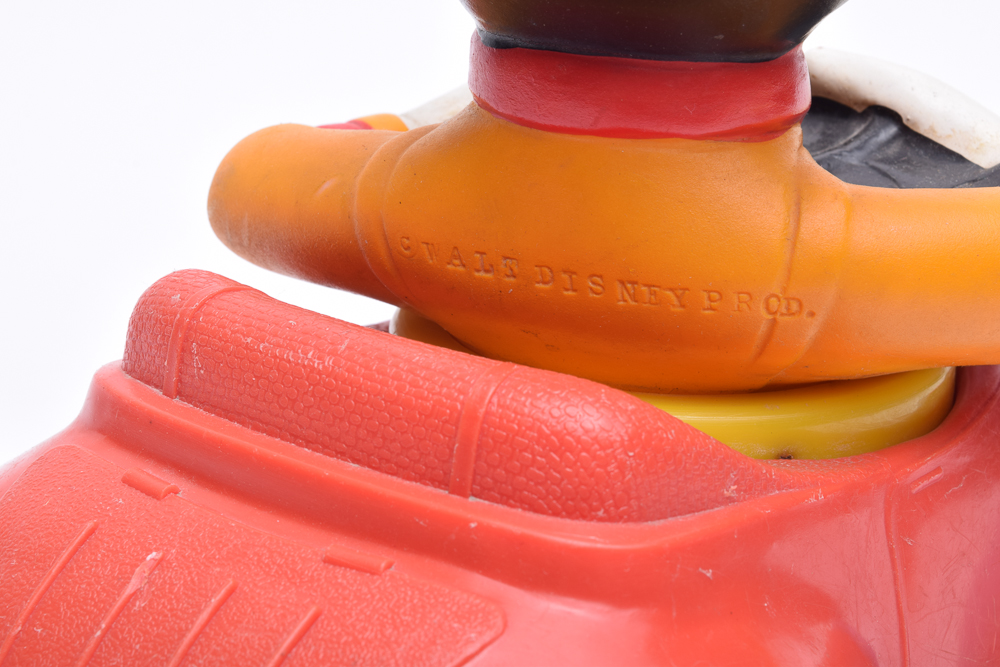 Mickey Mouse Watch and Vintage Toy Pull Car