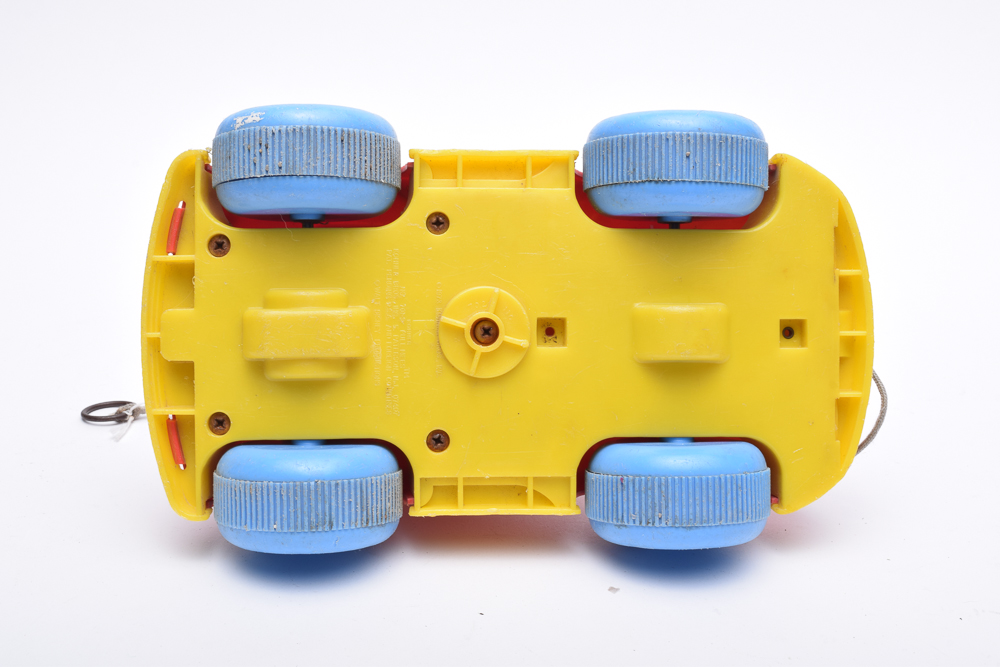 Mickey Mouse Watch and Vintage Toy Pull Car