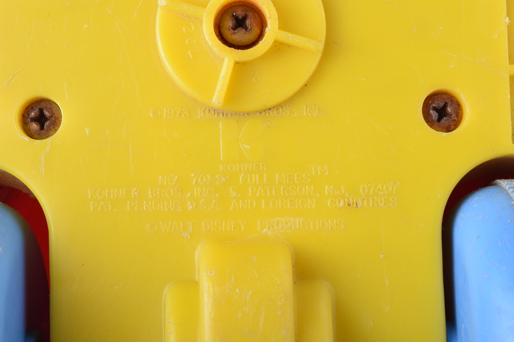 Mickey Mouse Watch and Vintage Toy Pull Car