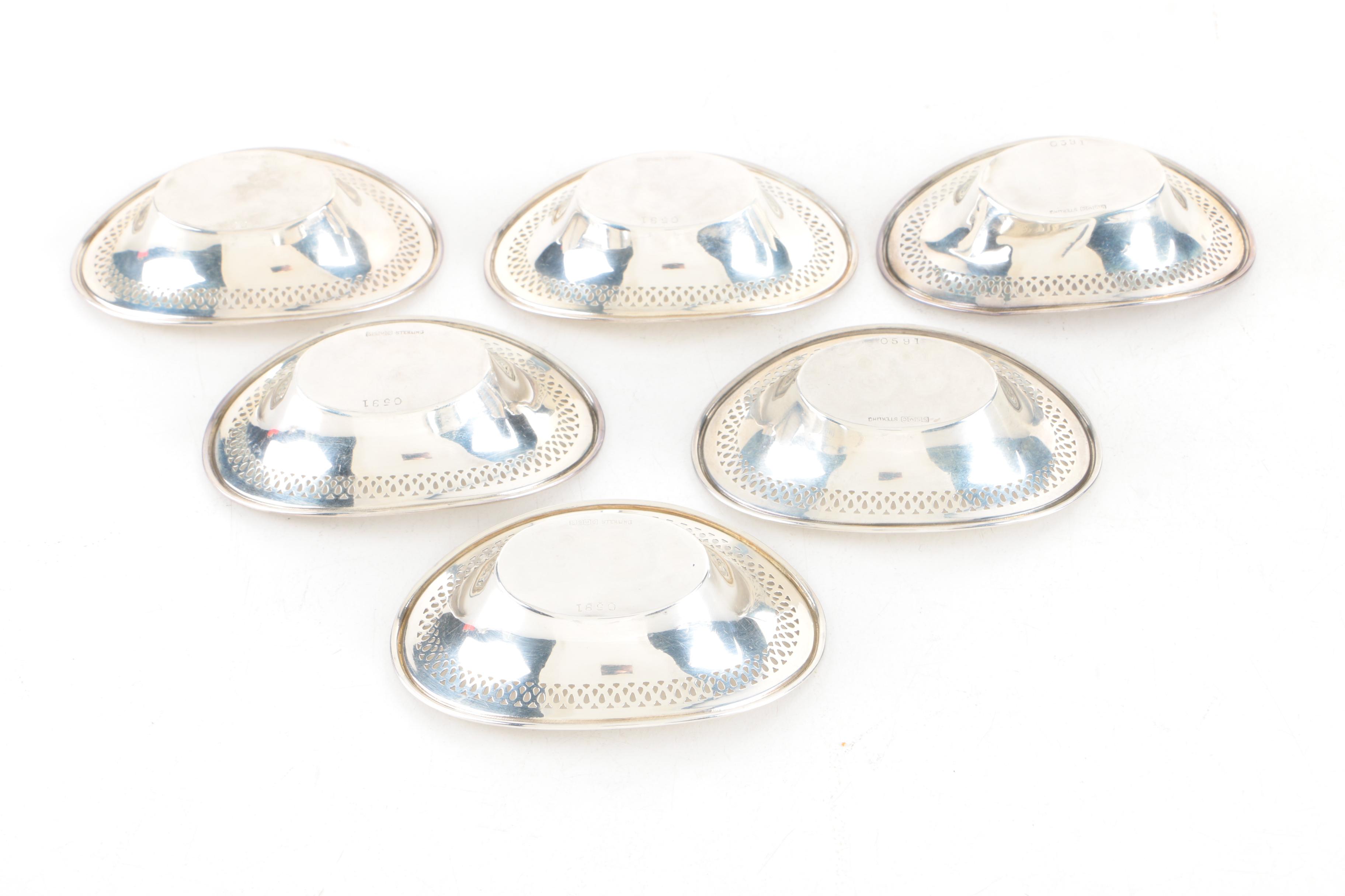 Saart Brothers Sterling Silver Nut Dishes, Salt Spoons and More