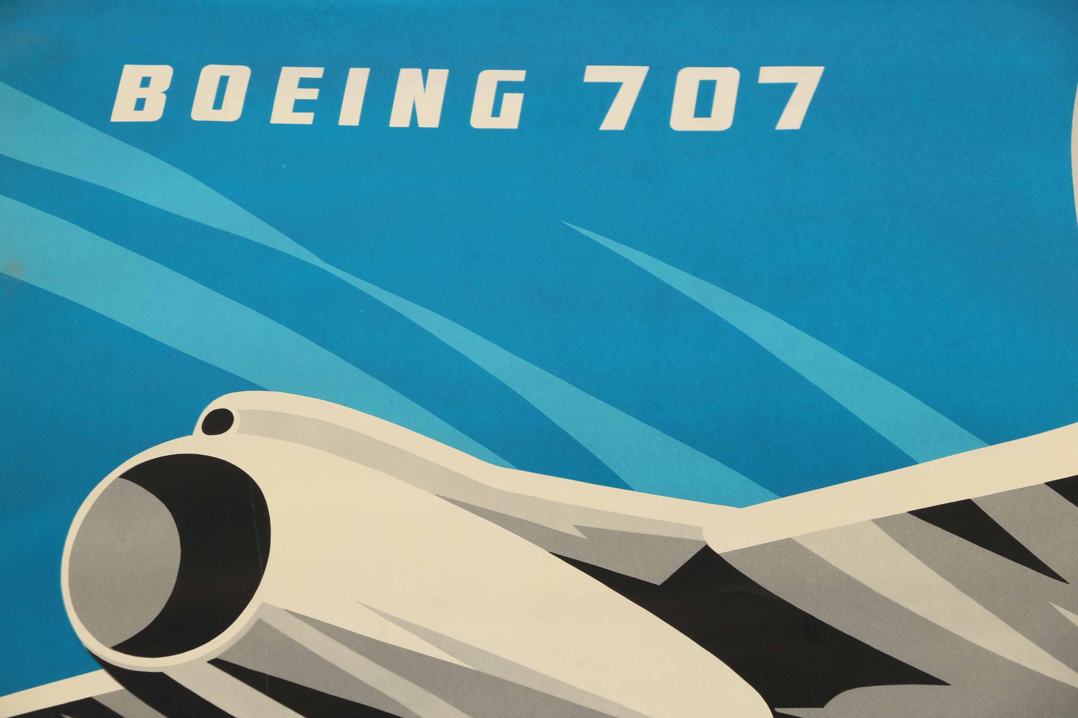 Israel Airlines Offset Lithograph Poster After Paul Kor