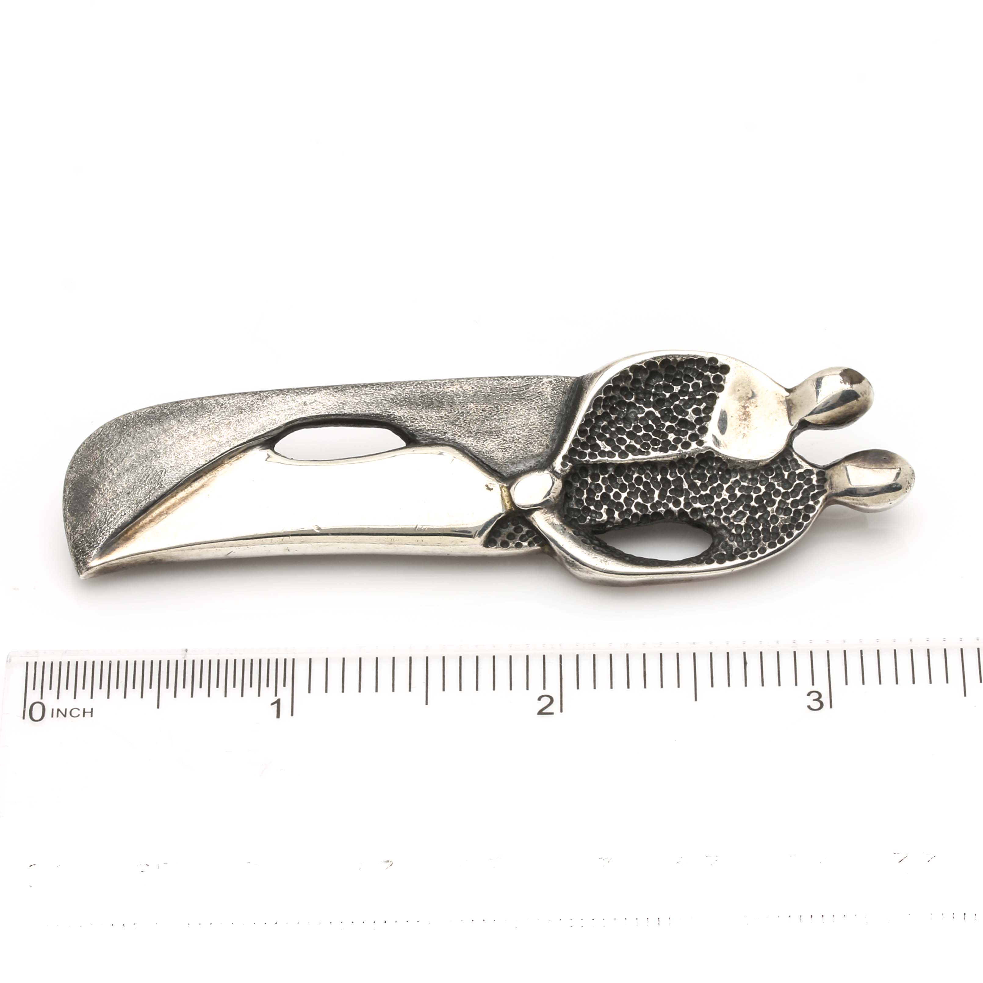 Sterling Silver Collar Necklace with Etched Family Pendant