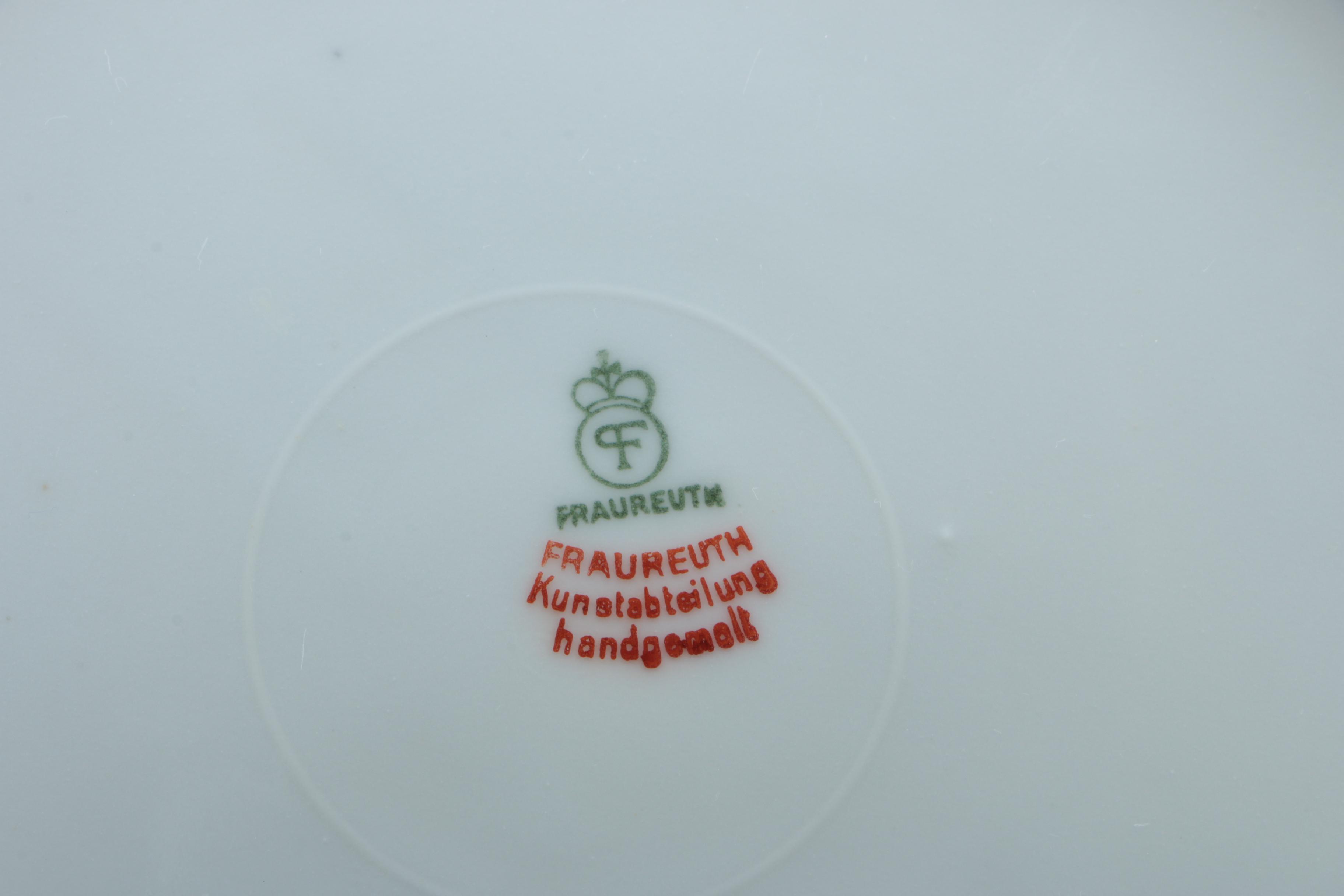 1917-1926 Fraureuth Porcelain Plates